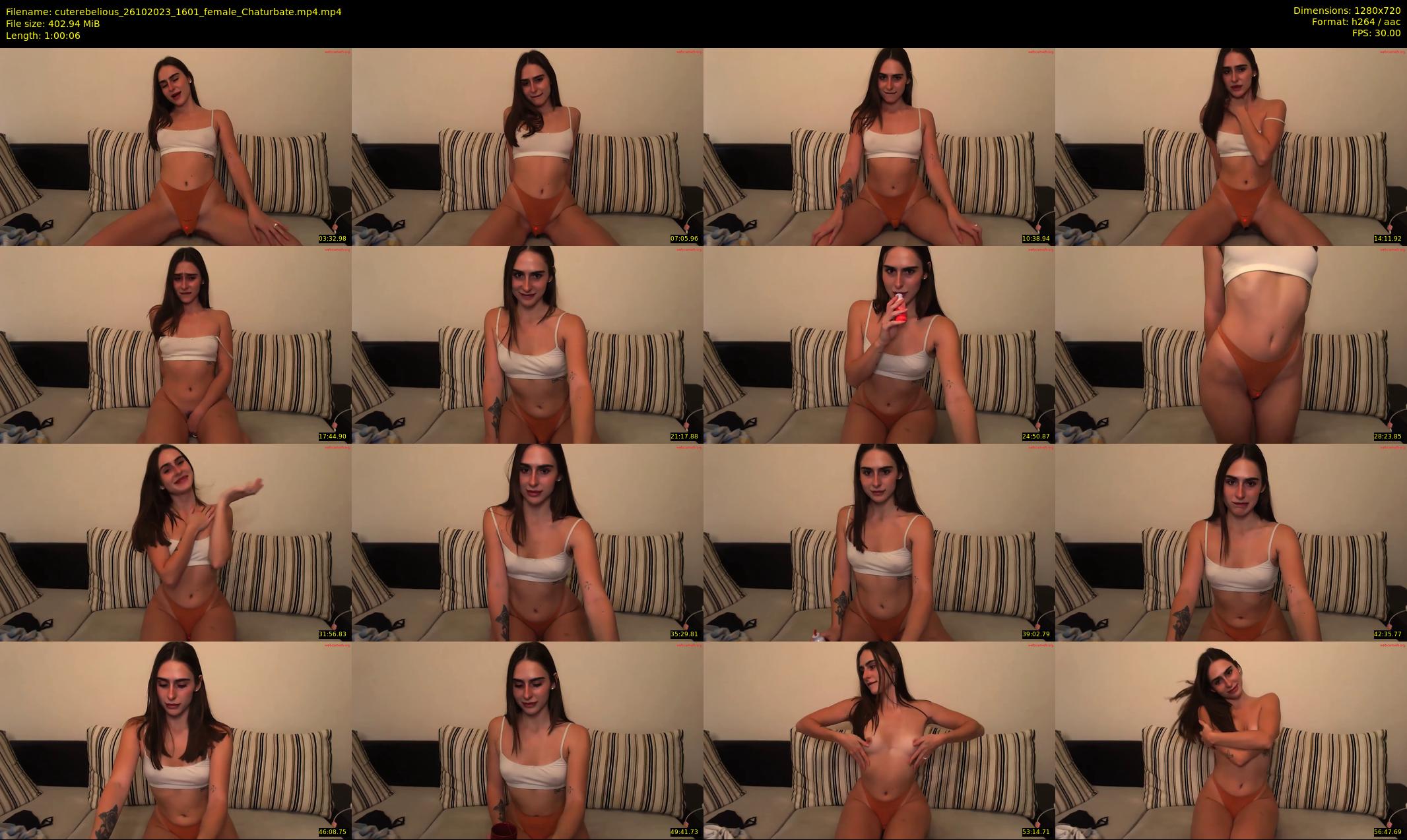 cuterebelious — 61 minute Chaturbate female cam show recording, 720p, Oct 26, 2023