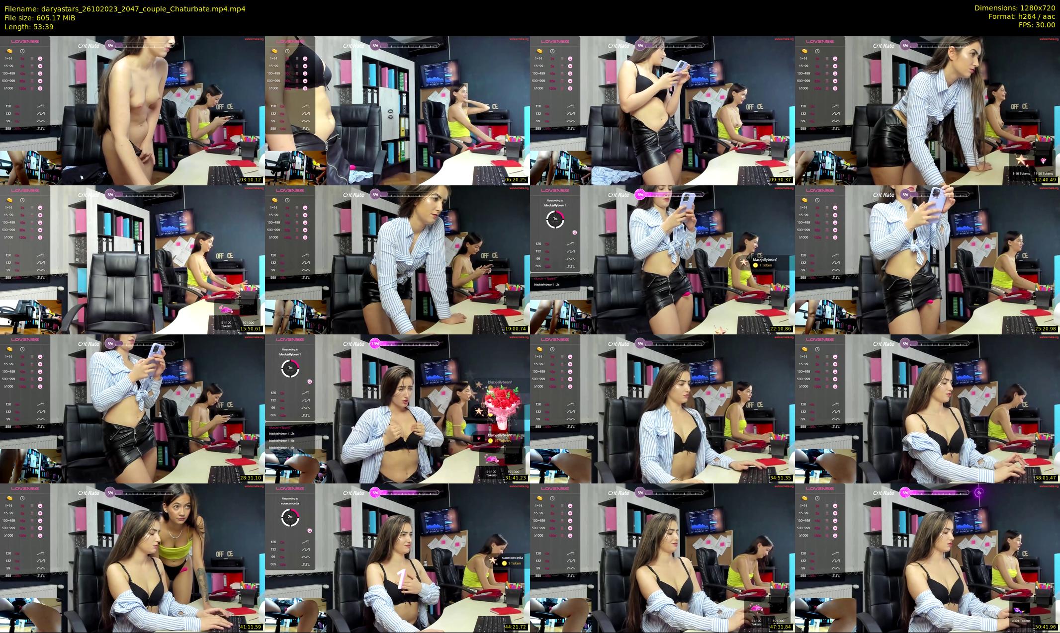 daryastars — 54 minute Chaturbate couple cam show recording, 720p, Oct 26, 2023