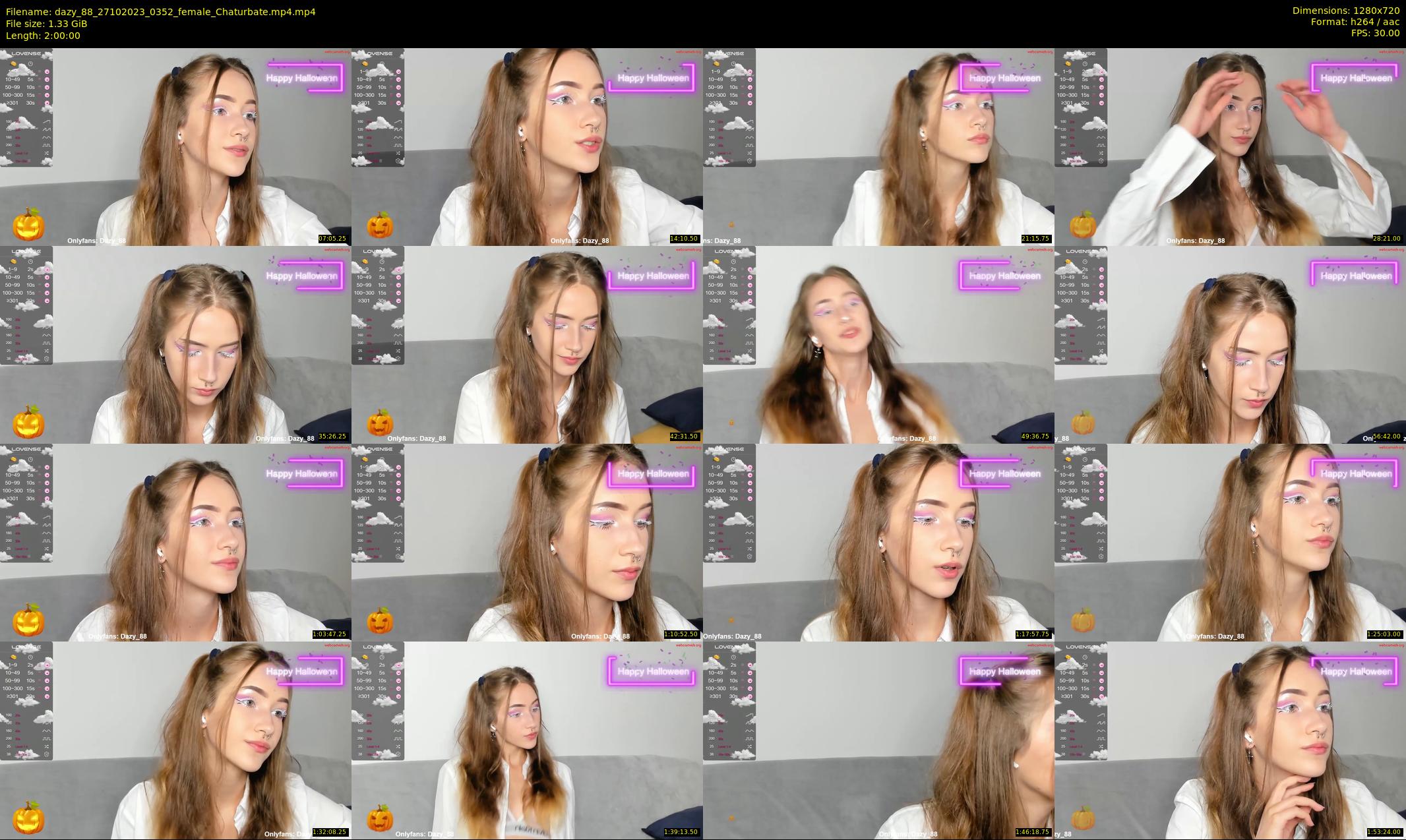 dazy_88 — 120 minute Chaturbate female cam show recording, 720p, Oct 27, 2023