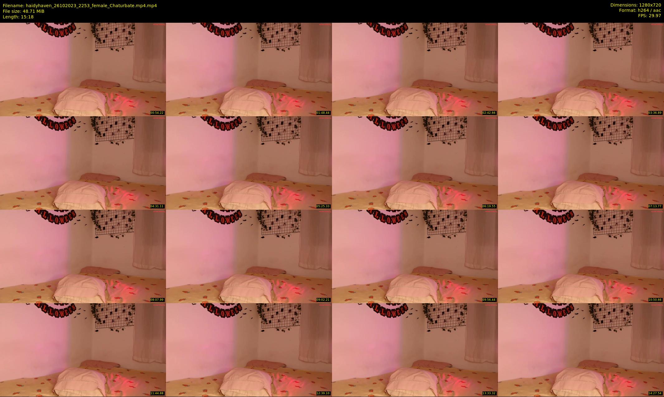 haidyhaven — 16 minute Chaturbate female cam show recording, 720p, Oct 26, 2023