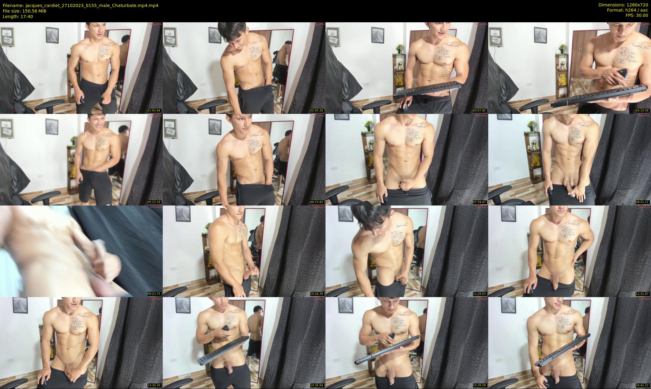 jacques_cardiet — 18 minute Chaturbate male cam show recording, 720p, Oct 27, 2023