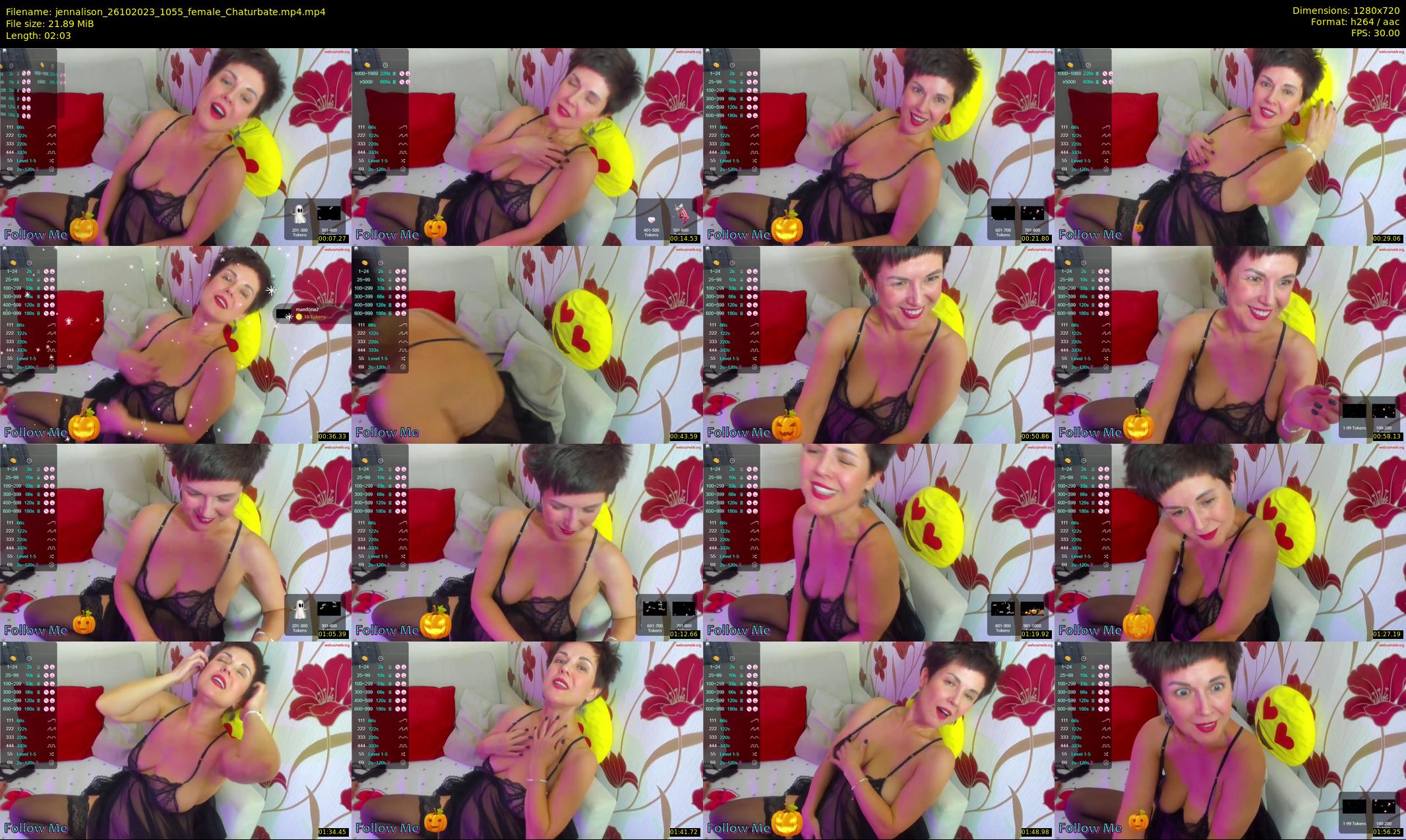 jennalison — 3 minute Chaturbate female cam show recording, 720p, Oct 26, 2023