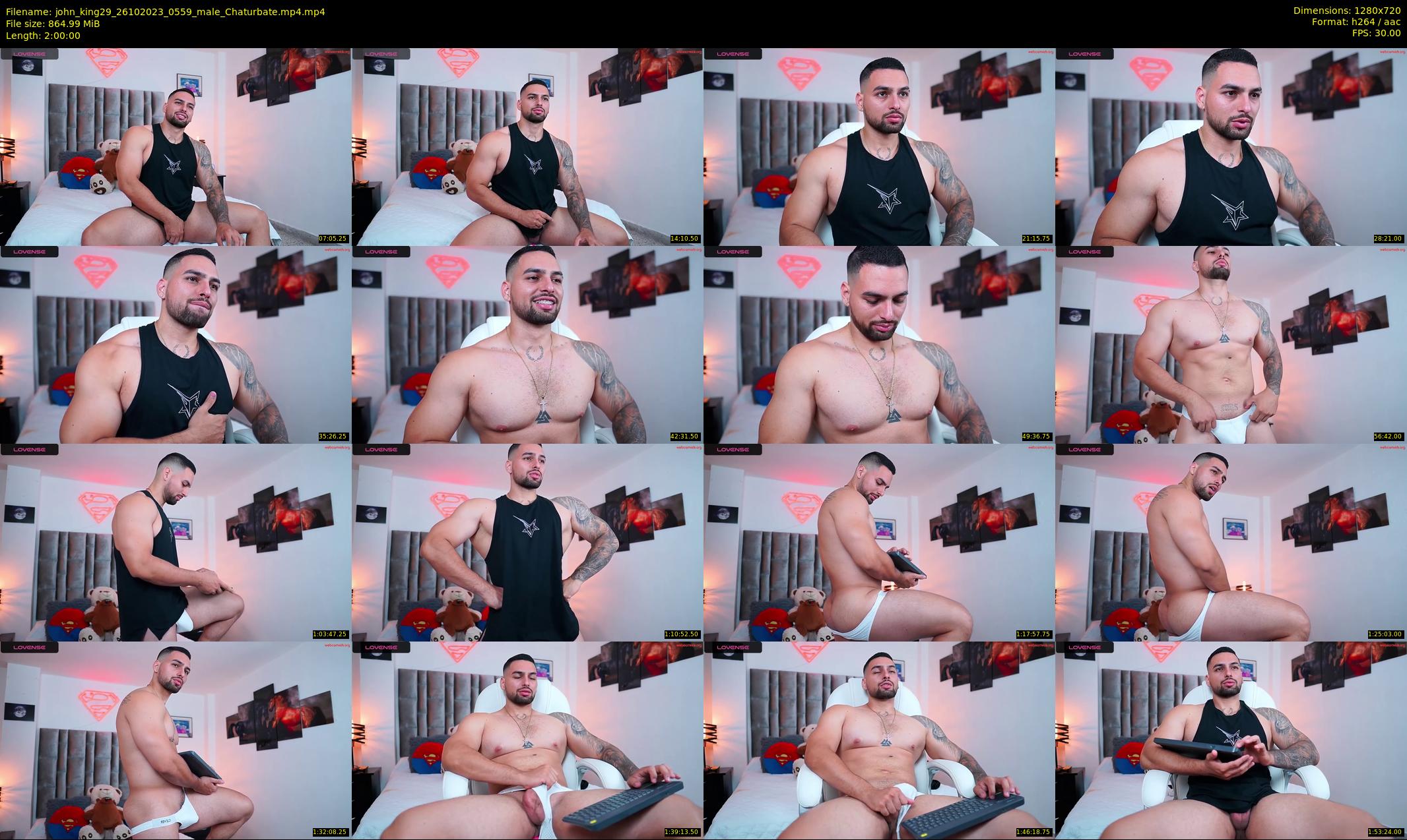 john_king29 — 120 minute Chaturbate male cam show recording, 720p, Oct 26, 2023