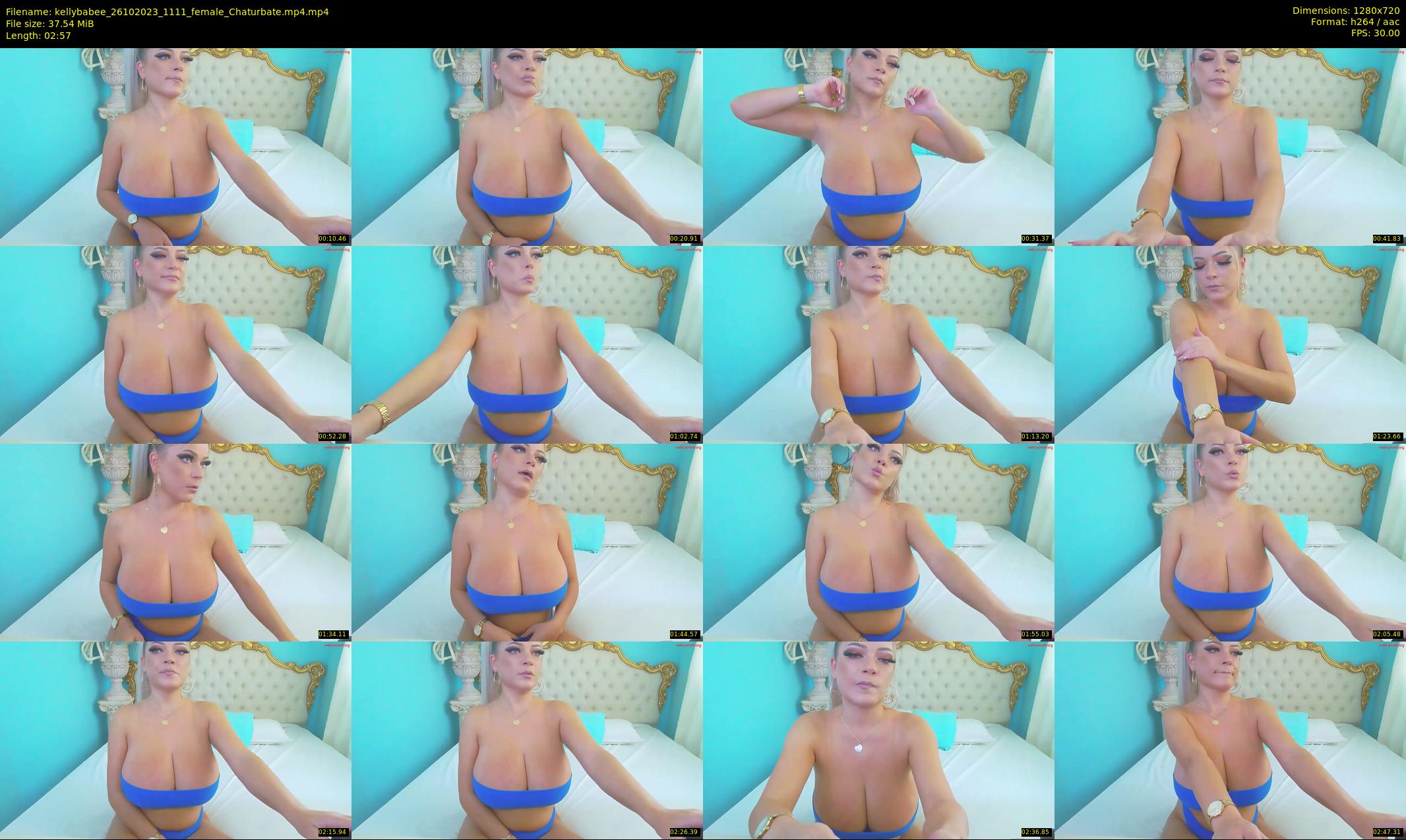 kellybabee — 3 minute Chaturbate female cam show recording, 720p, Oct 26, 2023