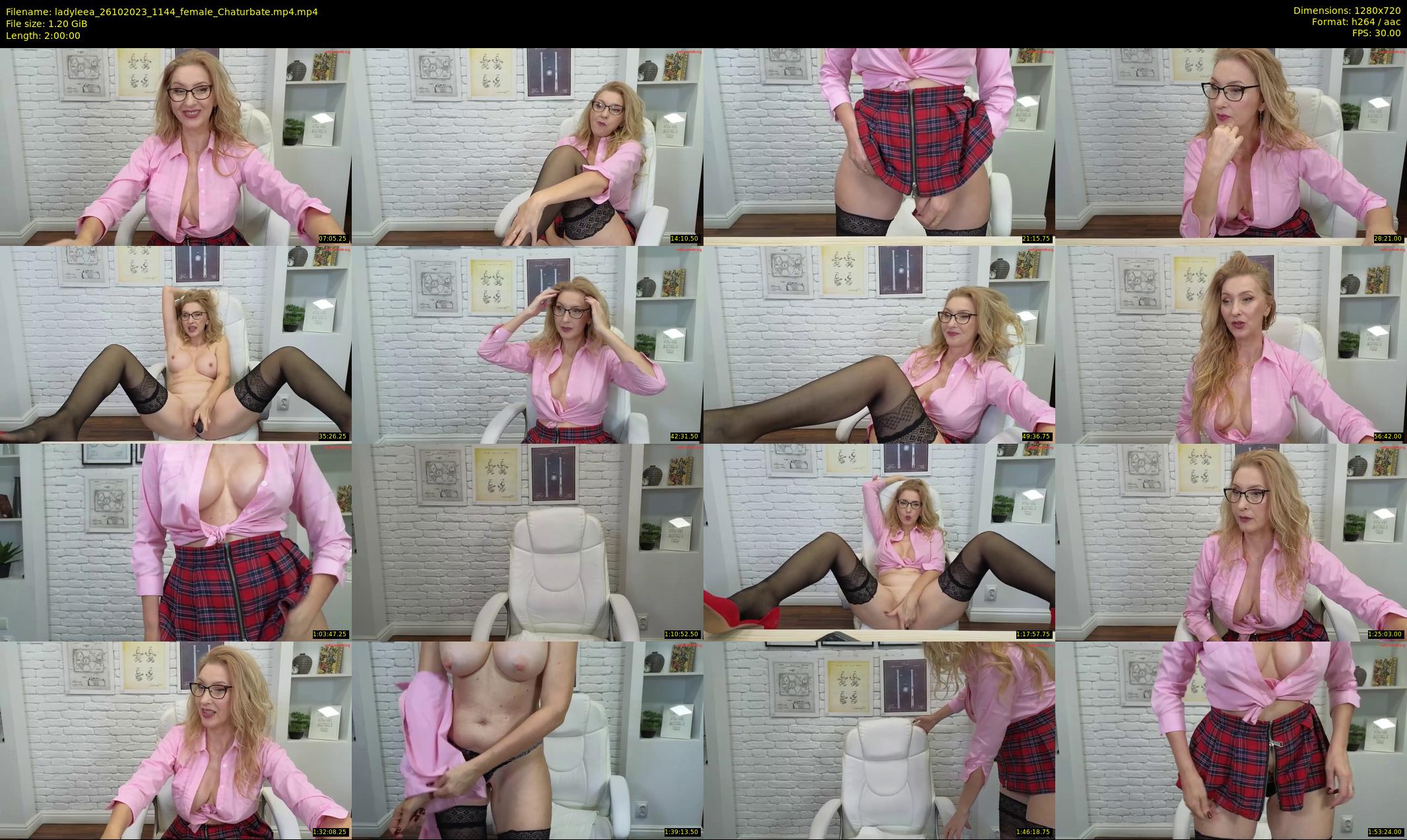 ladyleea — 120 minute Chaturbate female cam show recording, 720p, Oct 26, 2023