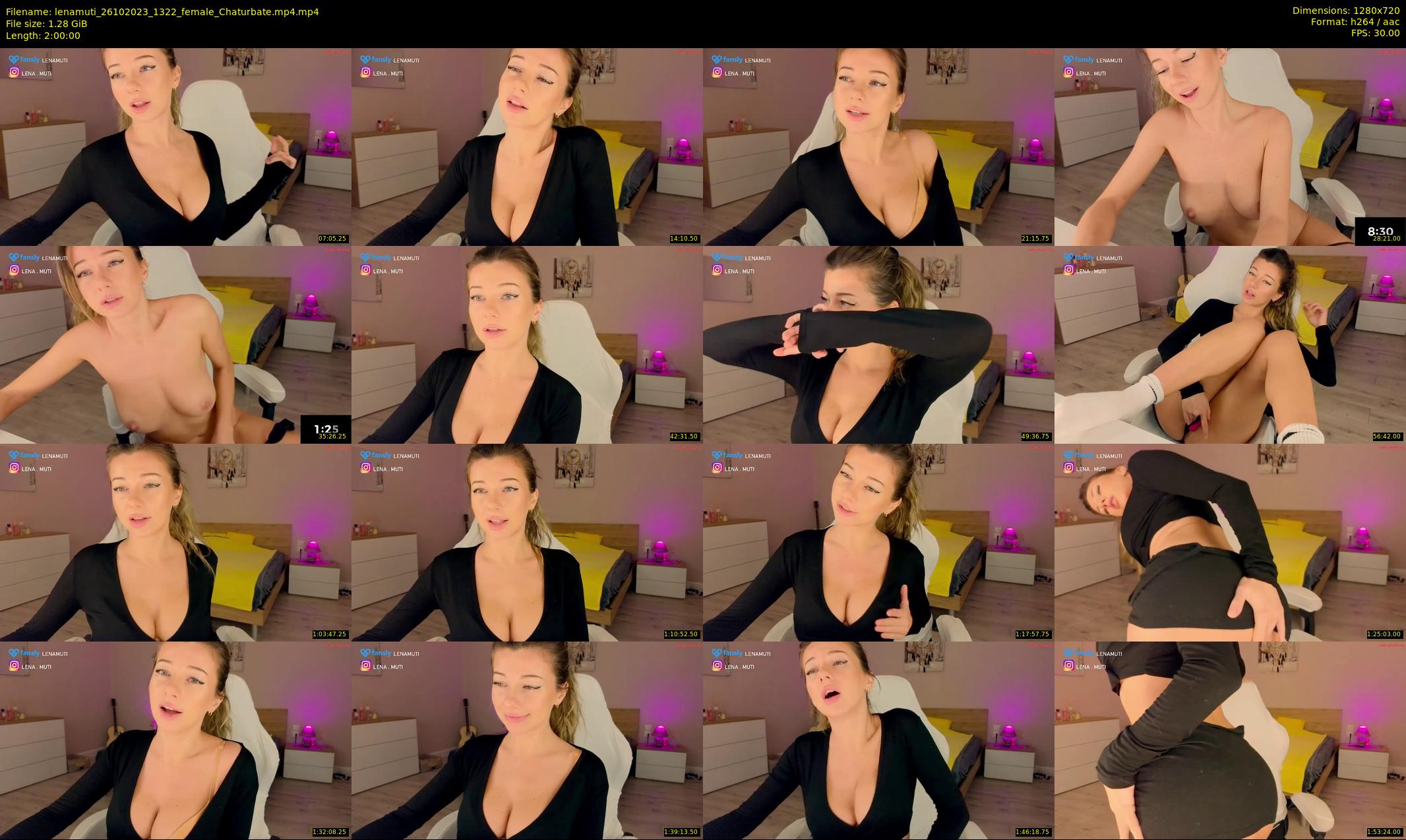 lenamuti — 120 minute Chaturbate female cam show recording, 720p, Oct 26, 2023