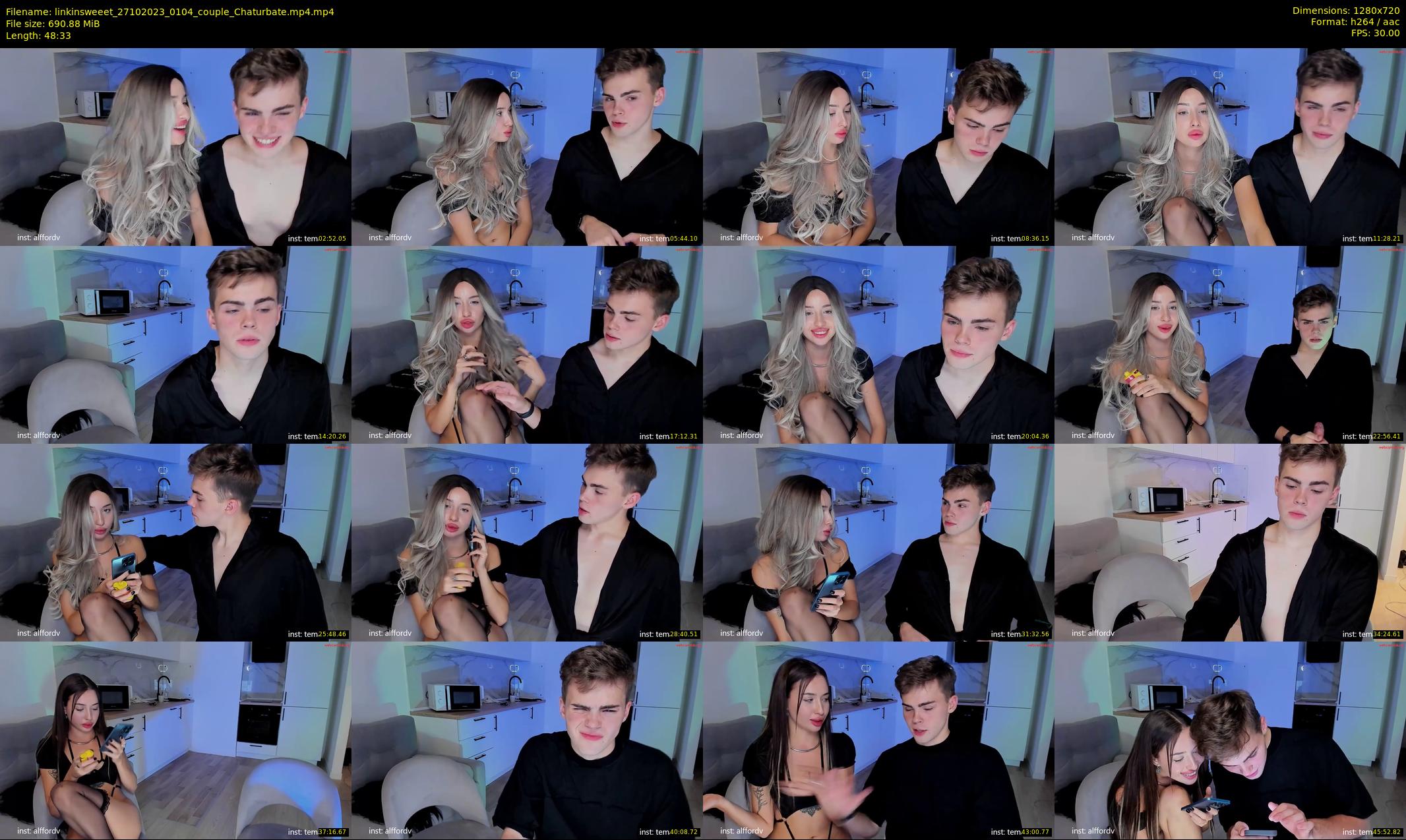 linkinsweeet — 49 minute Chaturbate couple cam show recording, 720p, Oct 27, 2023