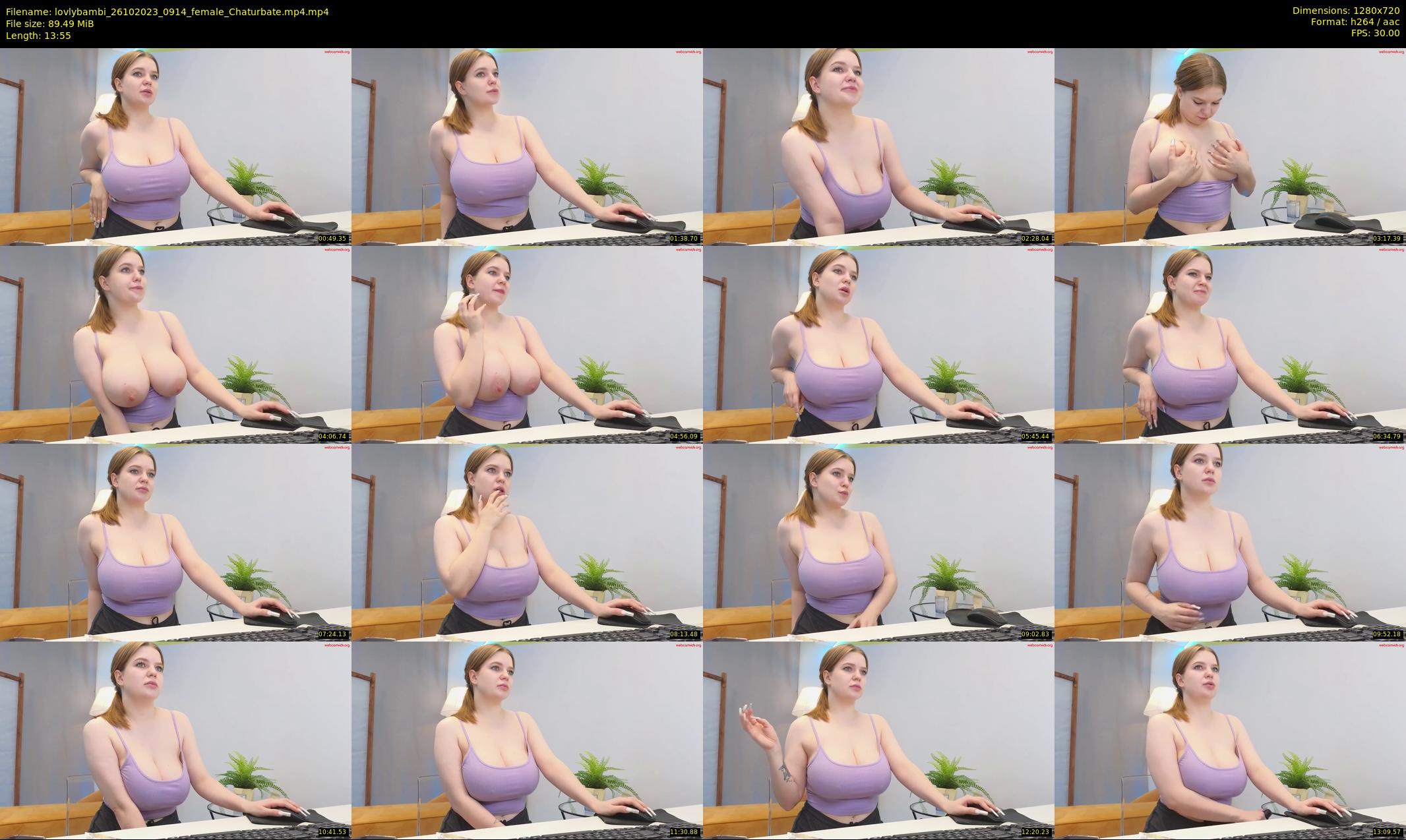 lovlybambi — 14 minute Chaturbate female cam show recording, 720p, Oct 26, 2023