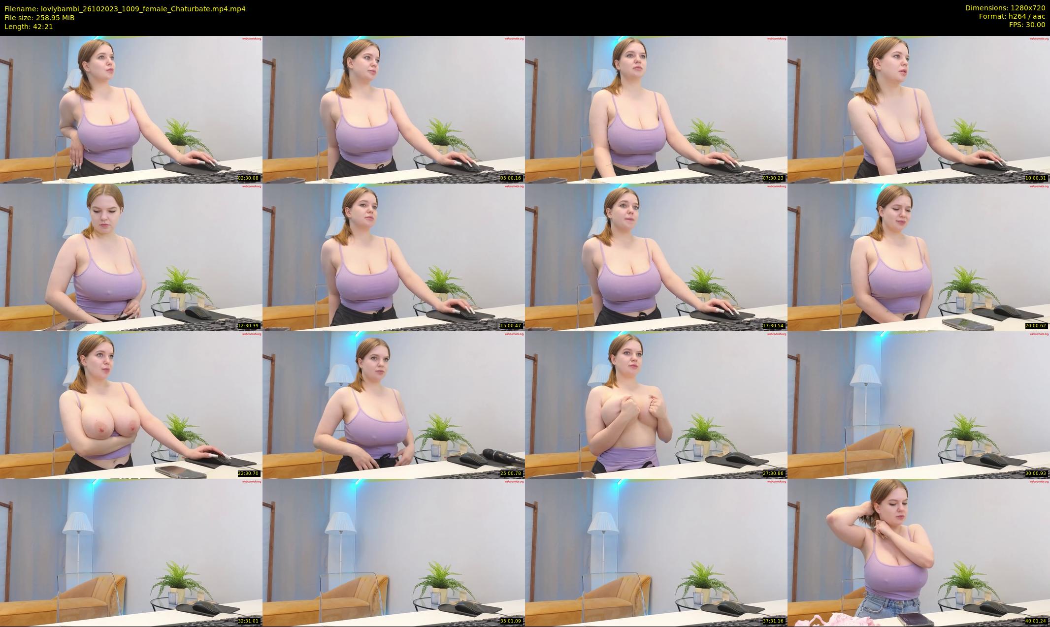lovlybambi — 43 minute Chaturbate female cam show recording, 720p, Oct 26, 2023