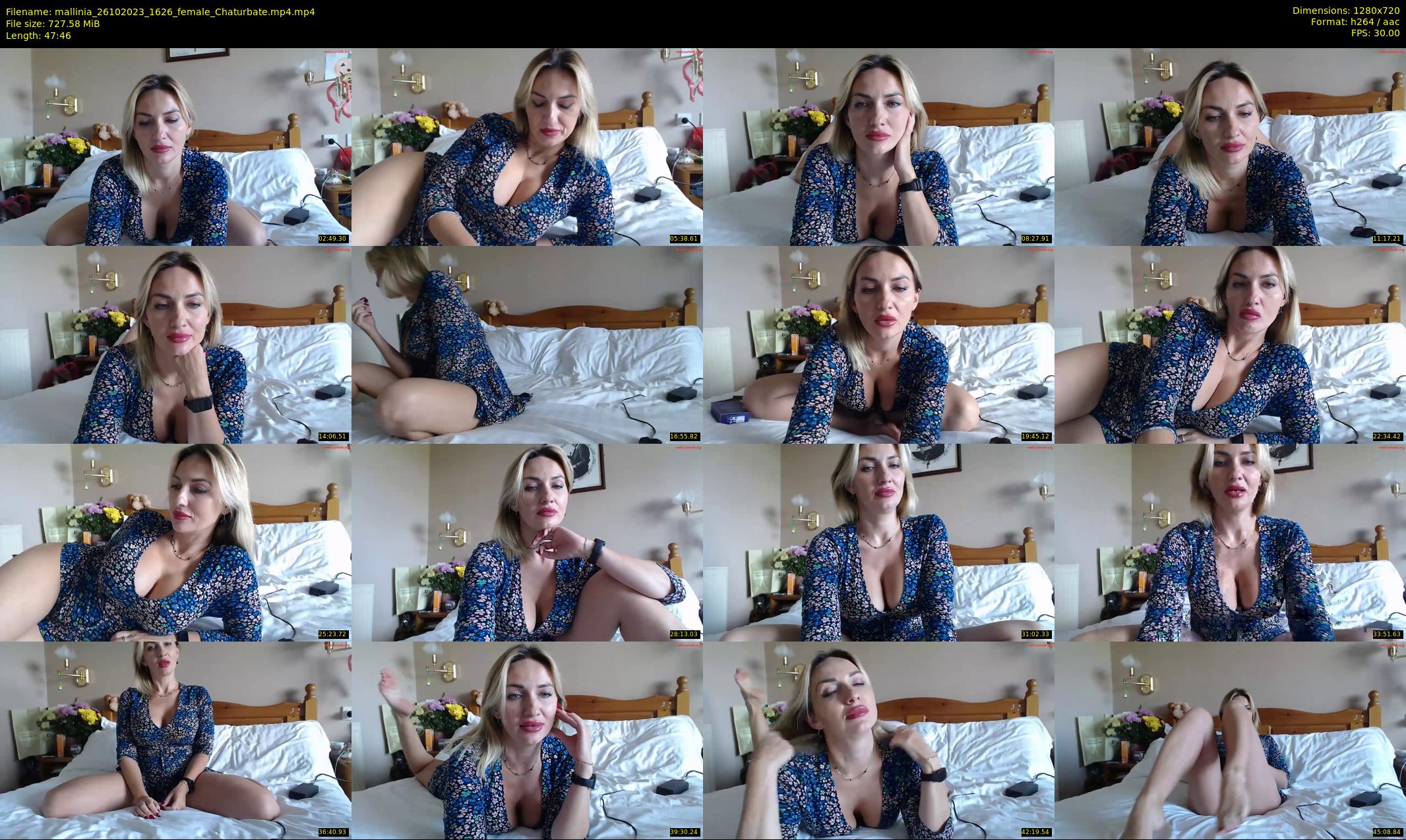 mallinia — 48 minute Chaturbate female cam show recording, 720p, Oct 26, 2023