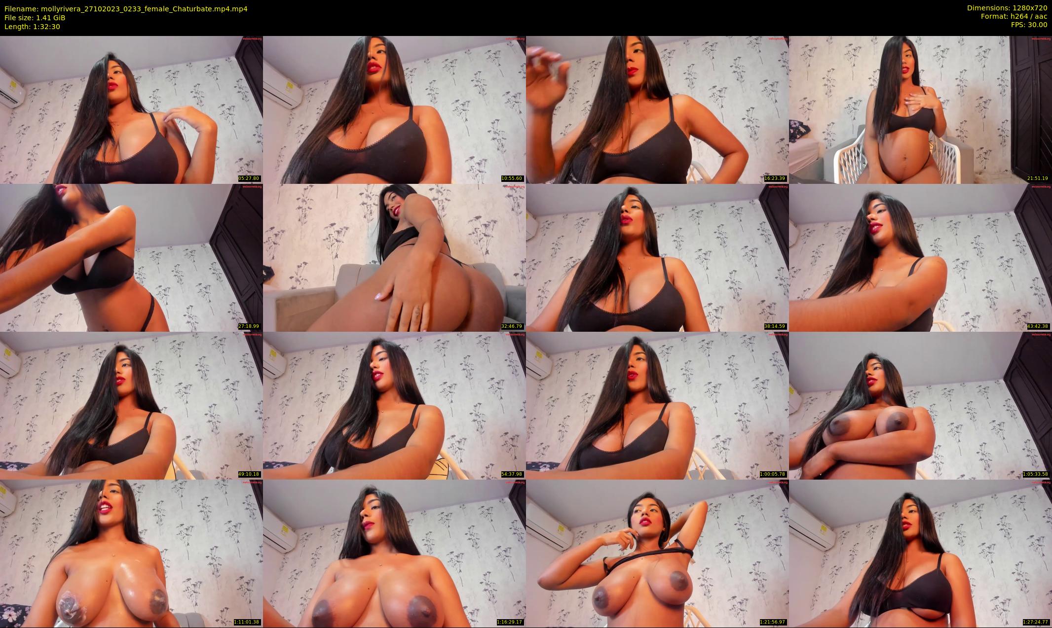 mollyrivera — 93 minute Chaturbate female cam show recording, 720p, Oct 27, 2023
