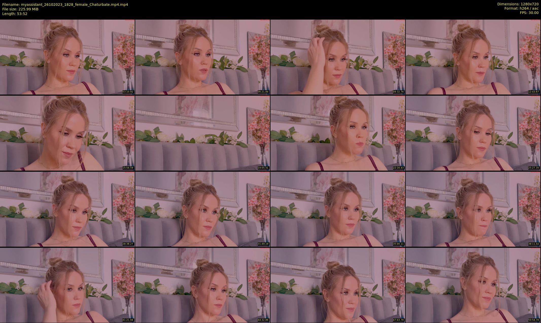 myassistant — 54 minute Chaturbate female cam show recording, 720p, Oct 26, 2023