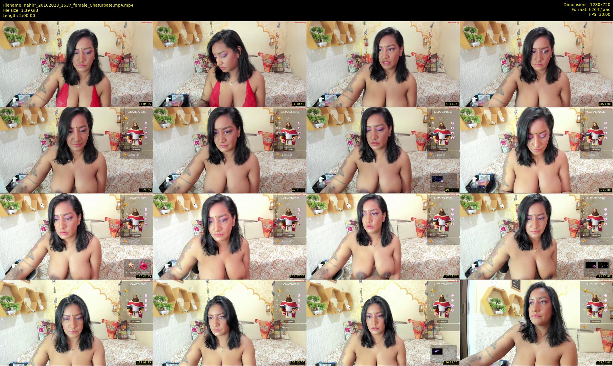 nahirr — 120 minute Chaturbate female cam show recording, 720p, Oct 26, 2023