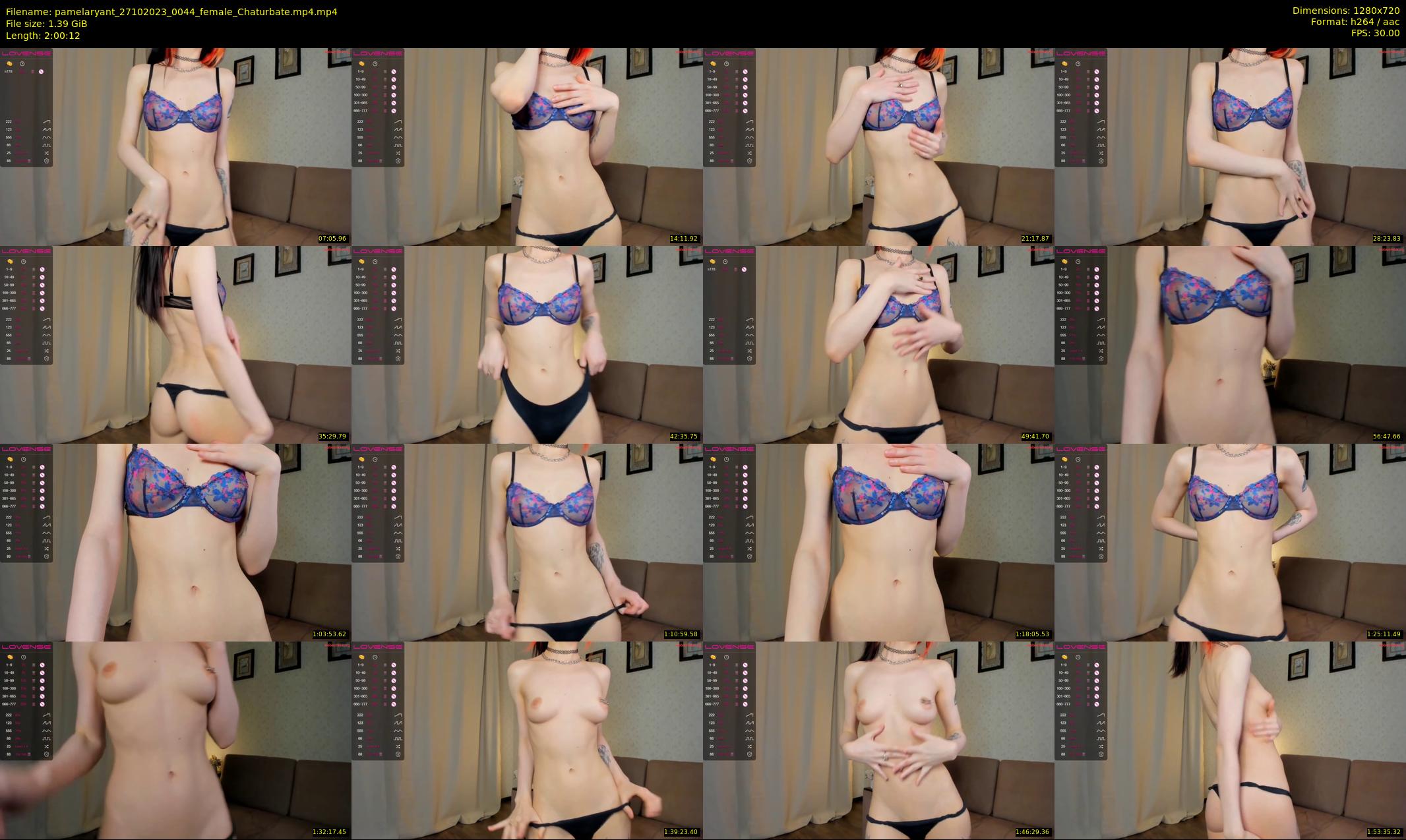 pamelaryant — 121 minute Chaturbate female cam show recording, 720p, Oct 27, 2023