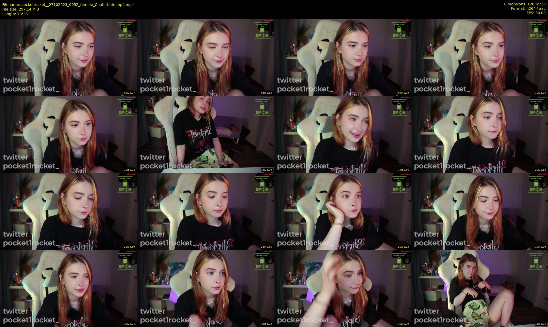 pocketrocket_ — 44 minute Chaturbate female cam show recording, 720p, Oct 27, 2023
