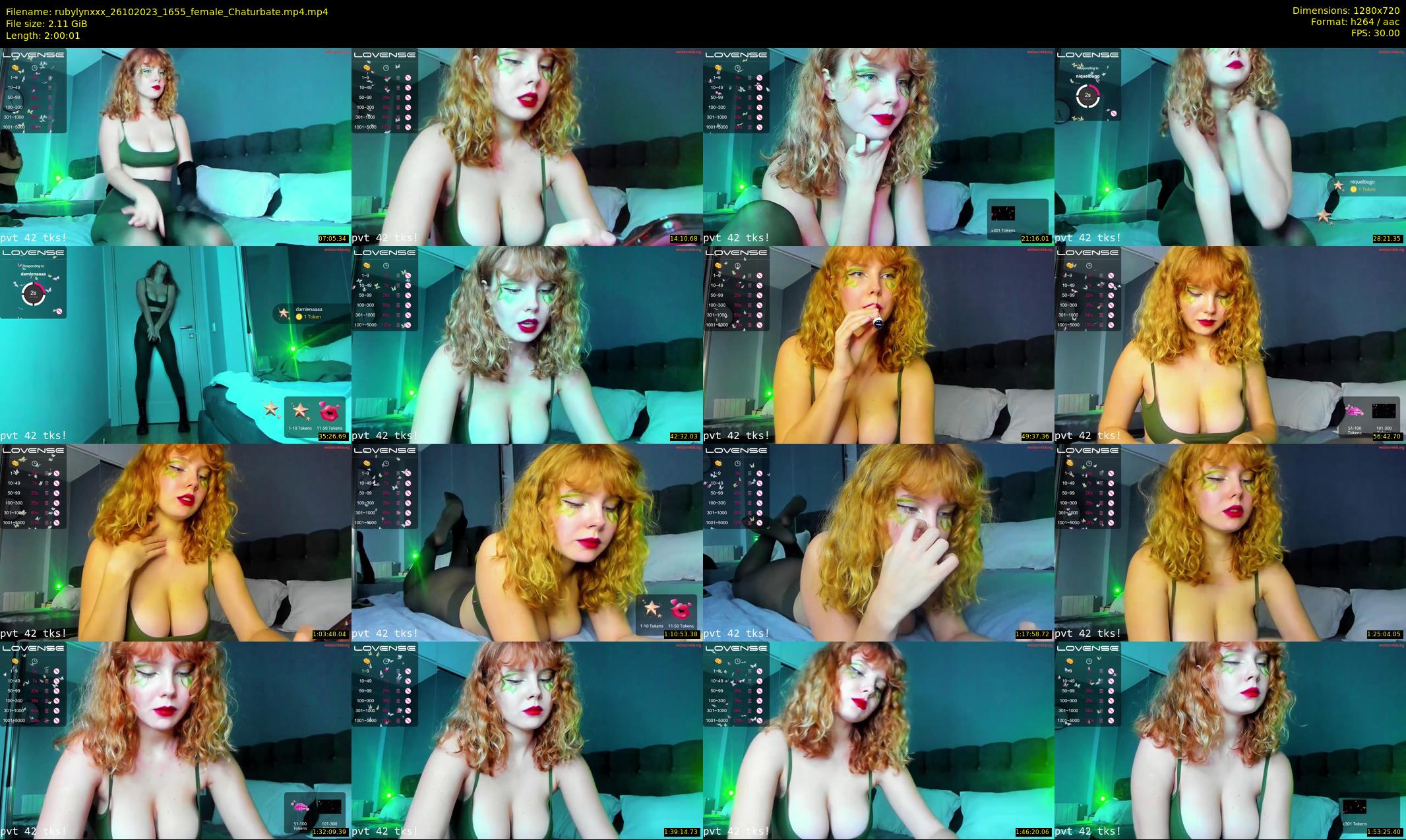 rubylynxxx — 121 minute Chaturbate female cam show recording, 720p, Oct 26, 2023