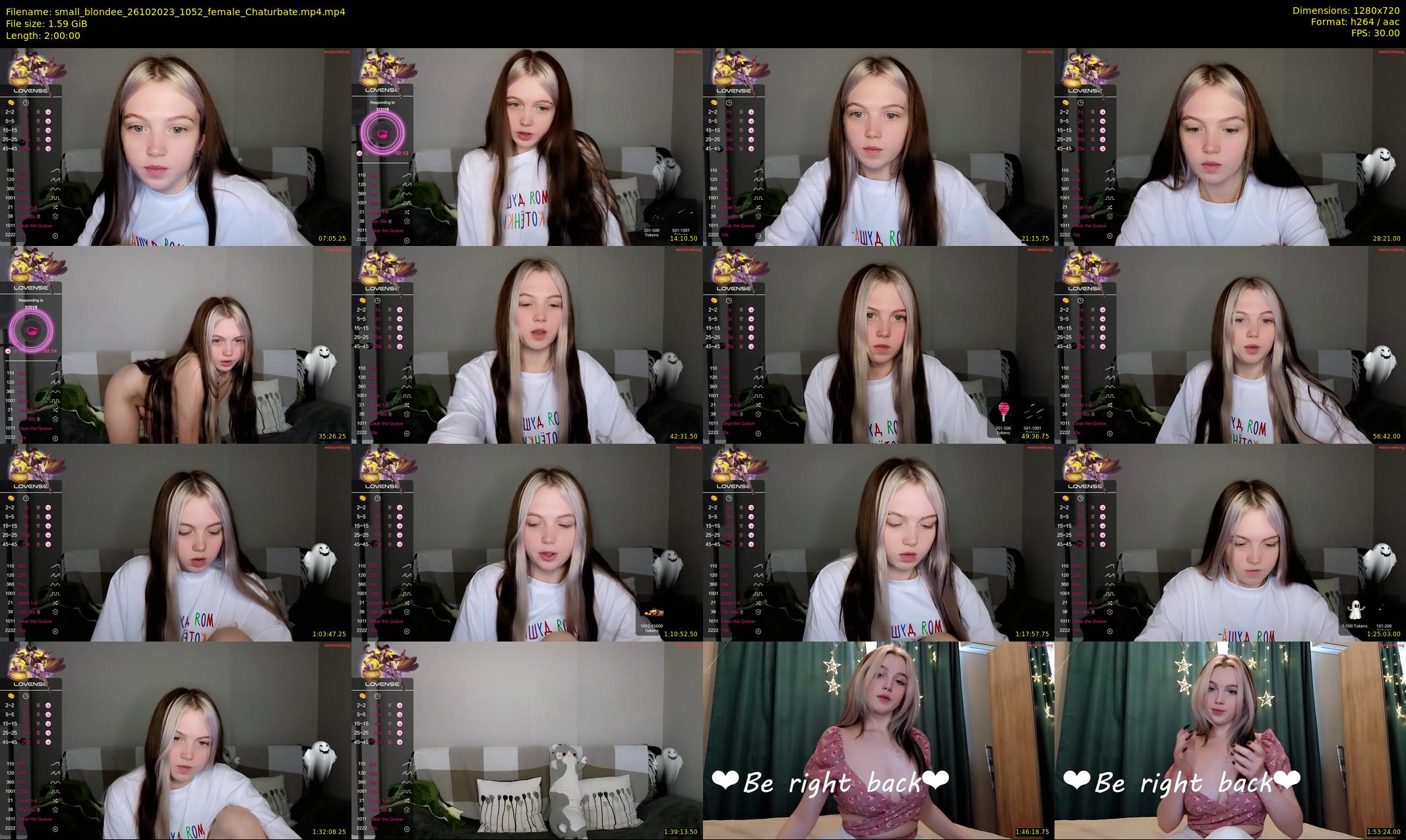 small_blondee — 120 minute Chaturbate female cam show recording, 720p, Oct 26, 2023