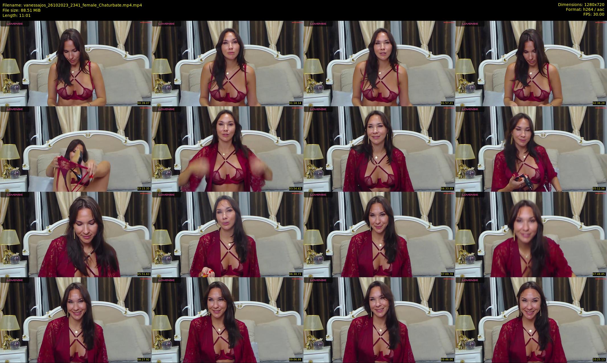 vanessajos — 12 minute Chaturbate female cam show recording, 720p, Oct 26, 2023