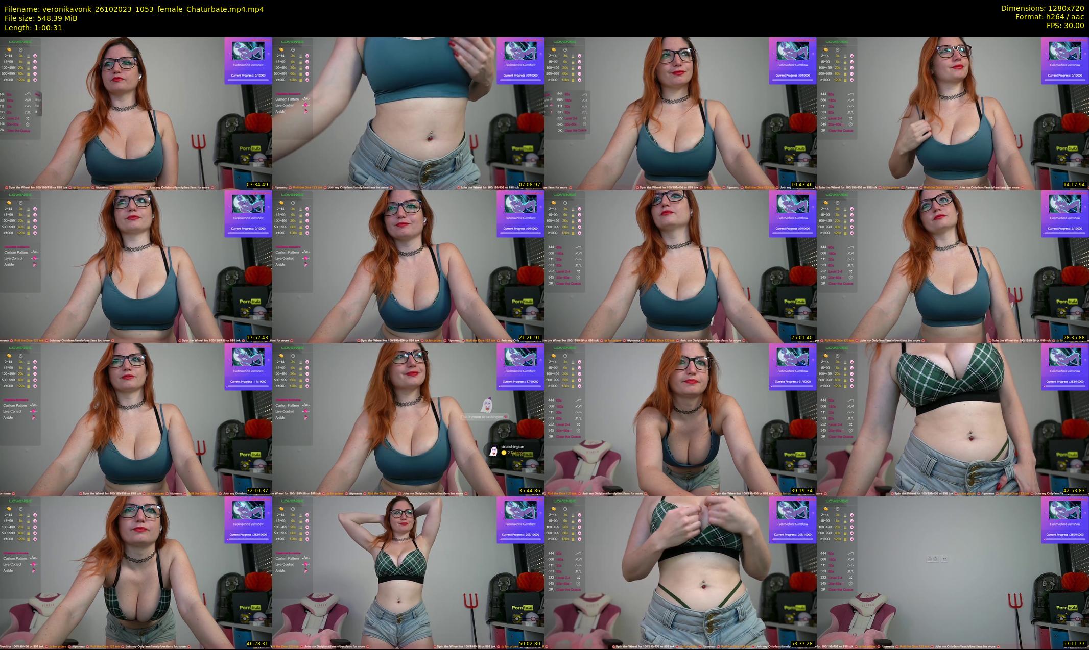veronikavonk — 61 minute Chaturbate female cam show recording, 720p, Oct 26, 2023