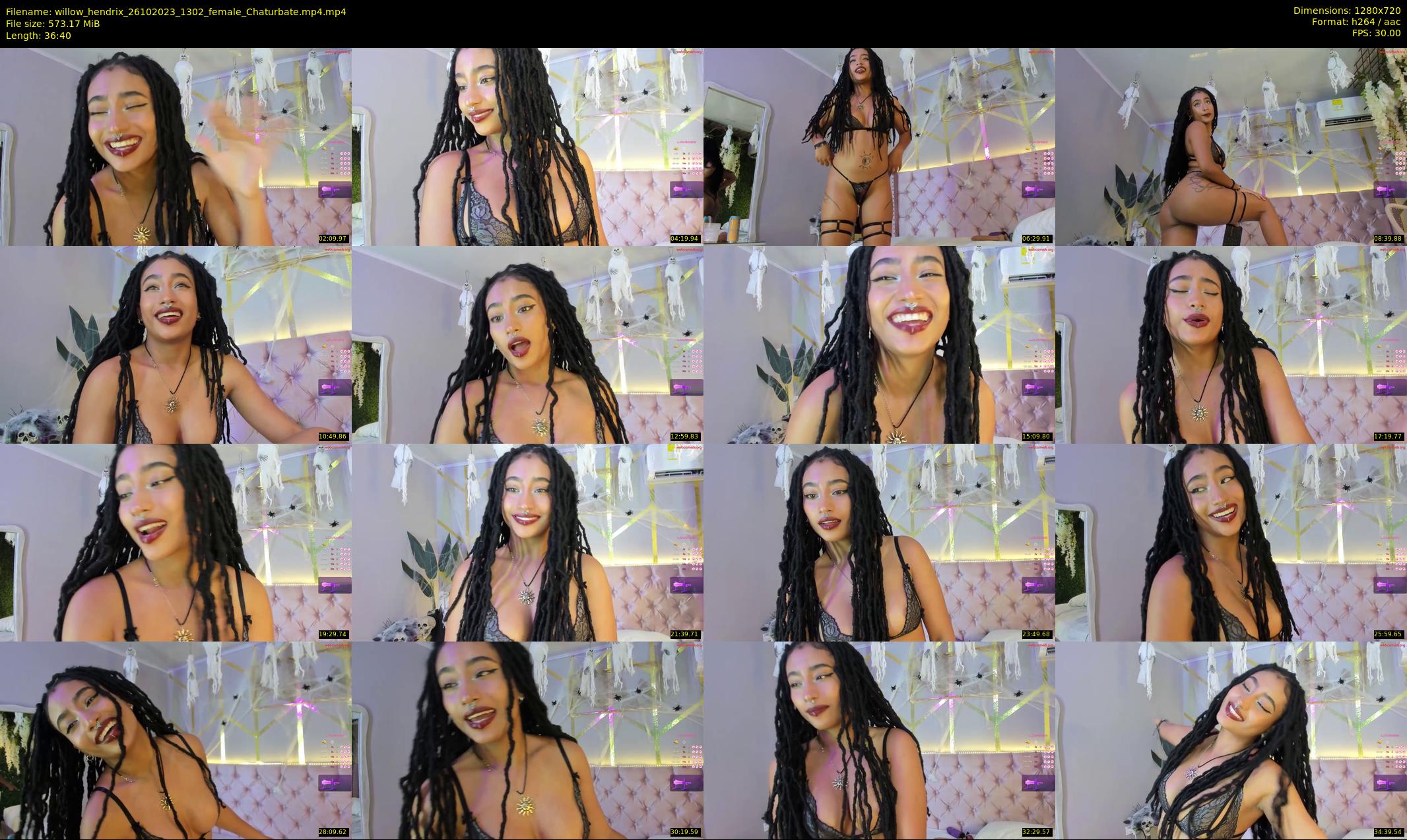 willow_hendrix — 37 minute Chaturbate female cam show recording, 720p, Oct 26, 2023
