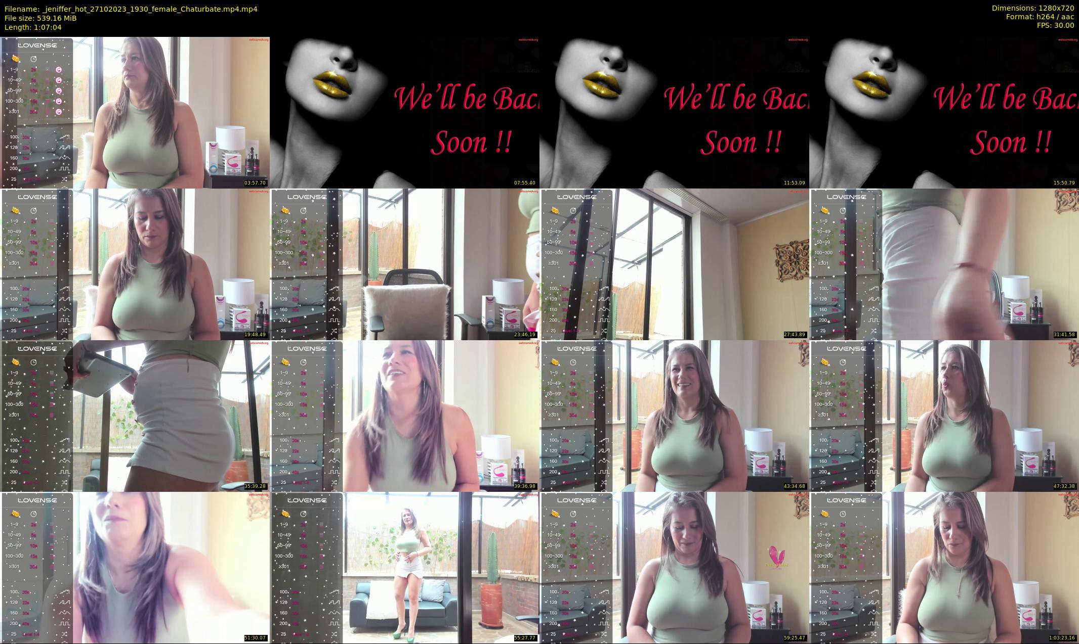 _jeniffer_hot — 68 minute Chaturbate female cam show recording, 720p, Oct 27, 2023