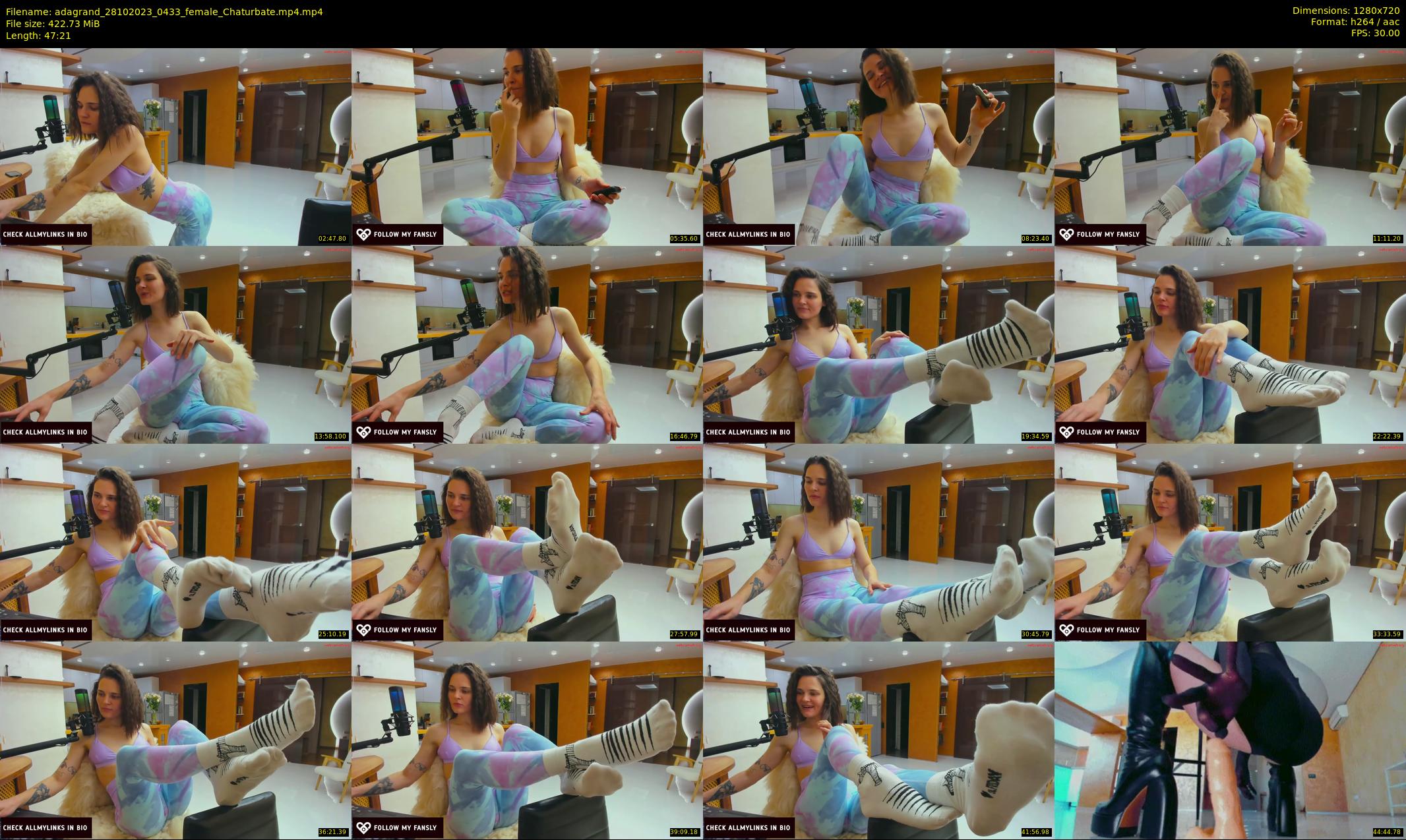 adagrand — 48 minute Chaturbate female cam show recording, 720p, Oct 28, 2023