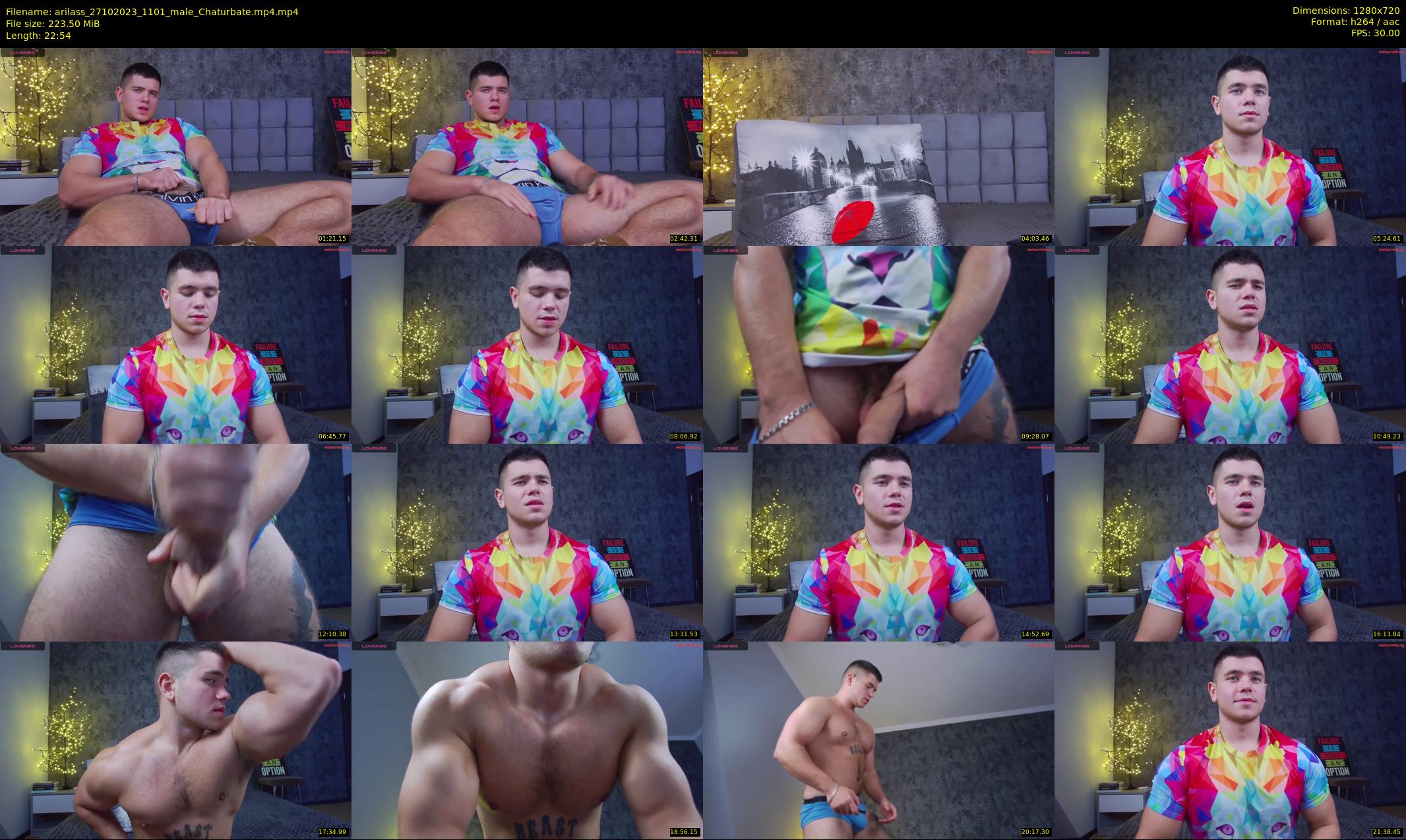 arilass — 23 minute Chaturbate male cam show recording, 720p, Oct 27, 2023