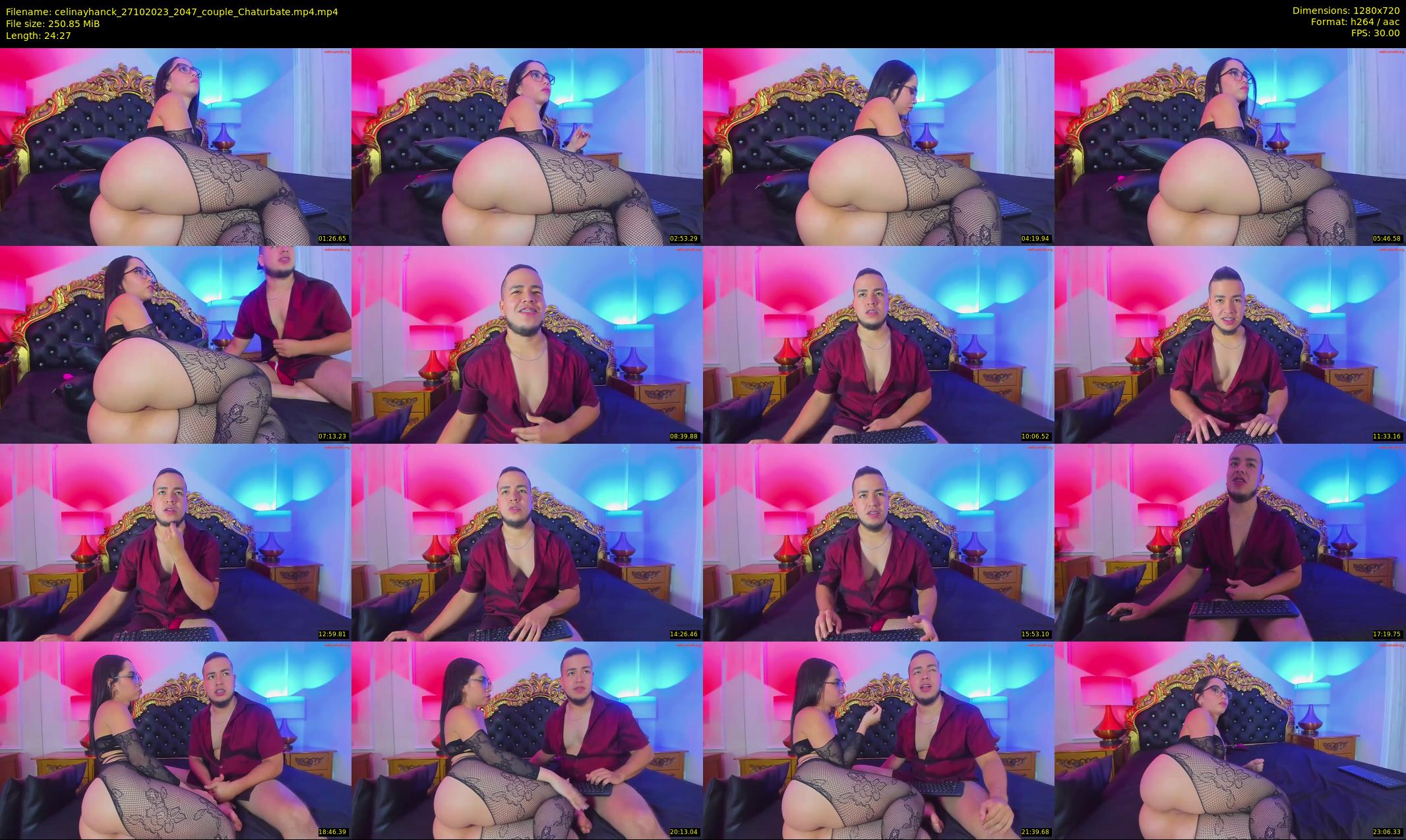 celinayhanck — 25 minute Chaturbate couple cam show recording, 720p, Oct 27, 2023