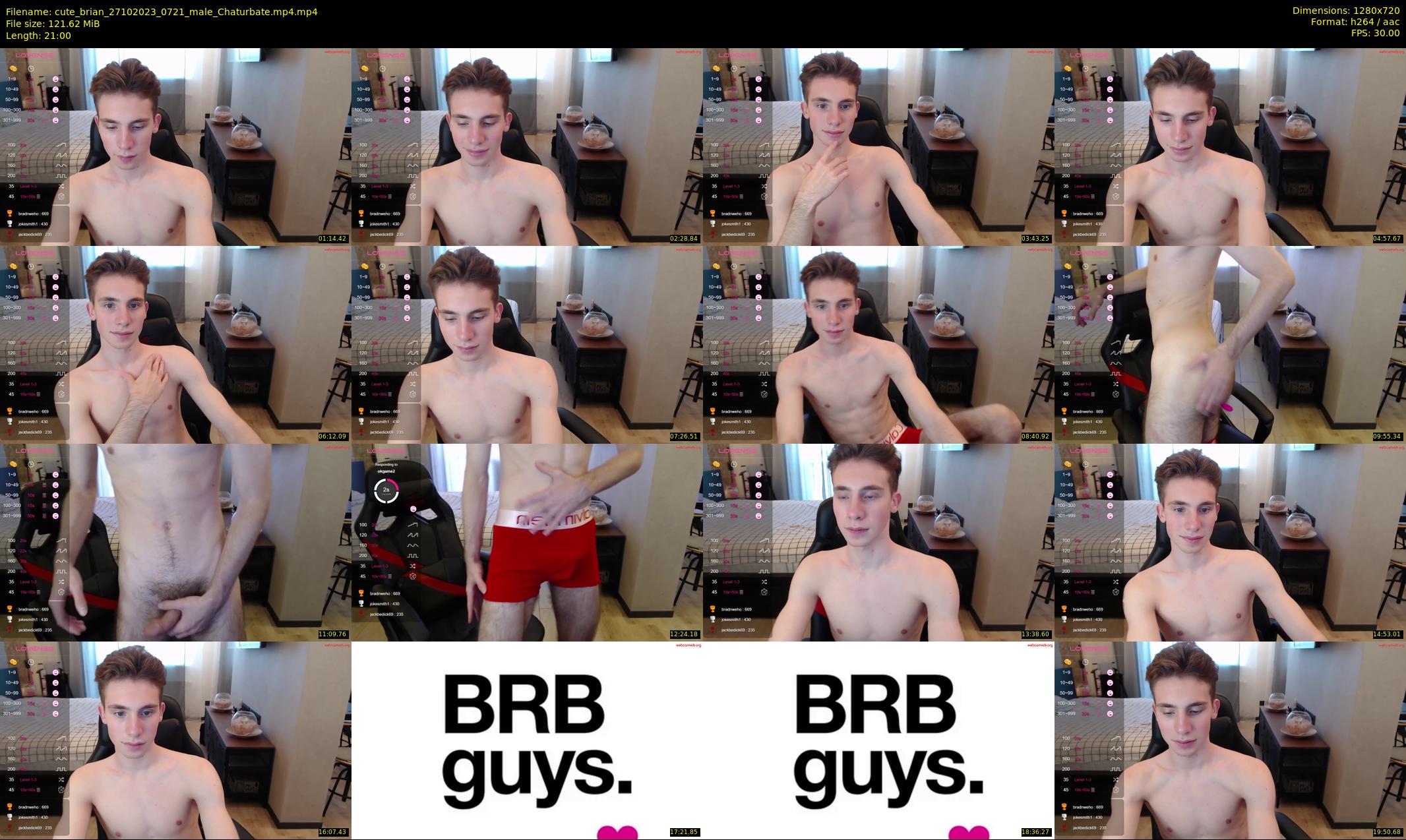 cute_brian — 21 minute Chaturbate male cam show recording, 720p, Oct 27, 2023