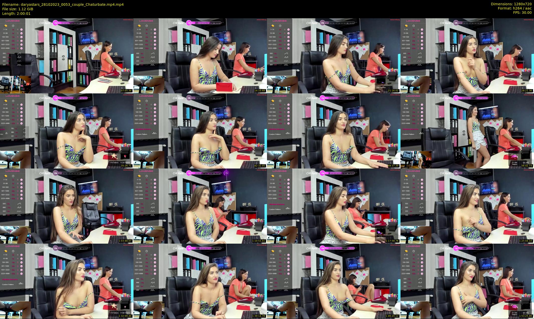 daryastars — 121 minute Chaturbate couple cam show recording, 720p, Oct 28, 2023