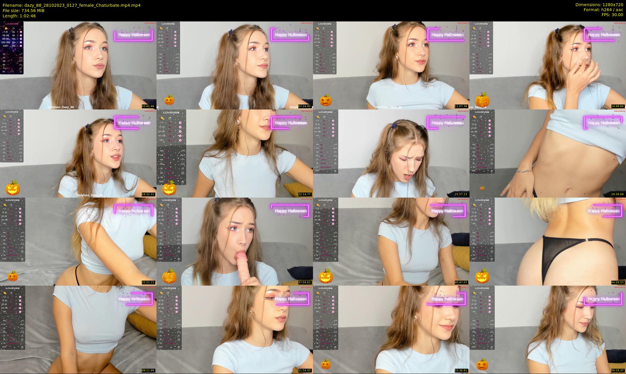 dazy_88 — 63 minute Chaturbate female cam show recording, 720p, Oct 28, 2023
