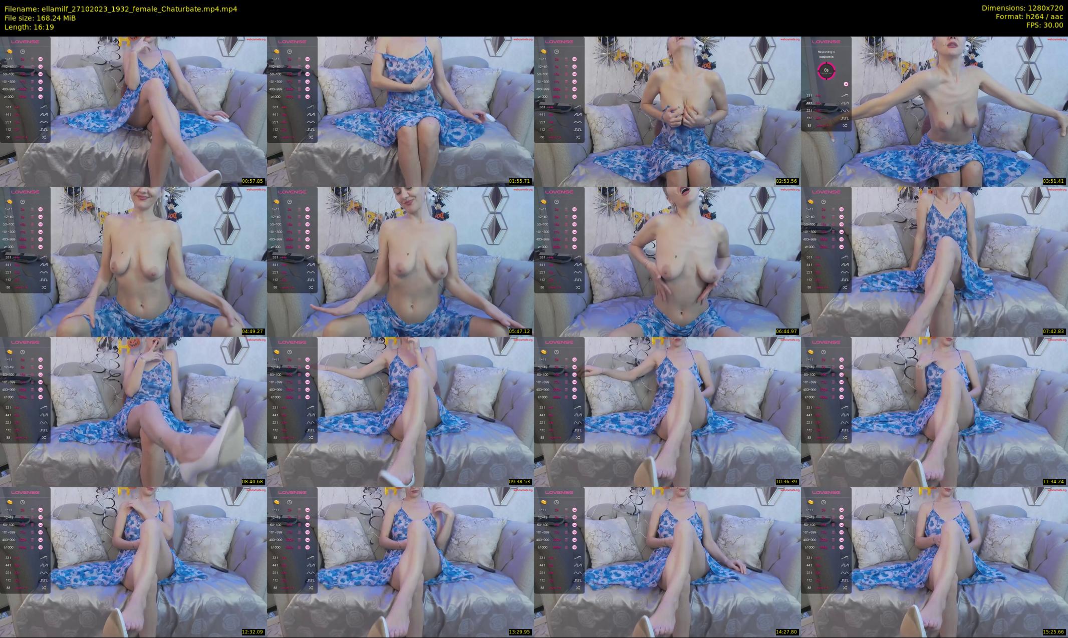 ellamilf — 17 minute Chaturbate female cam show recording, 720p, Oct 27, 2023