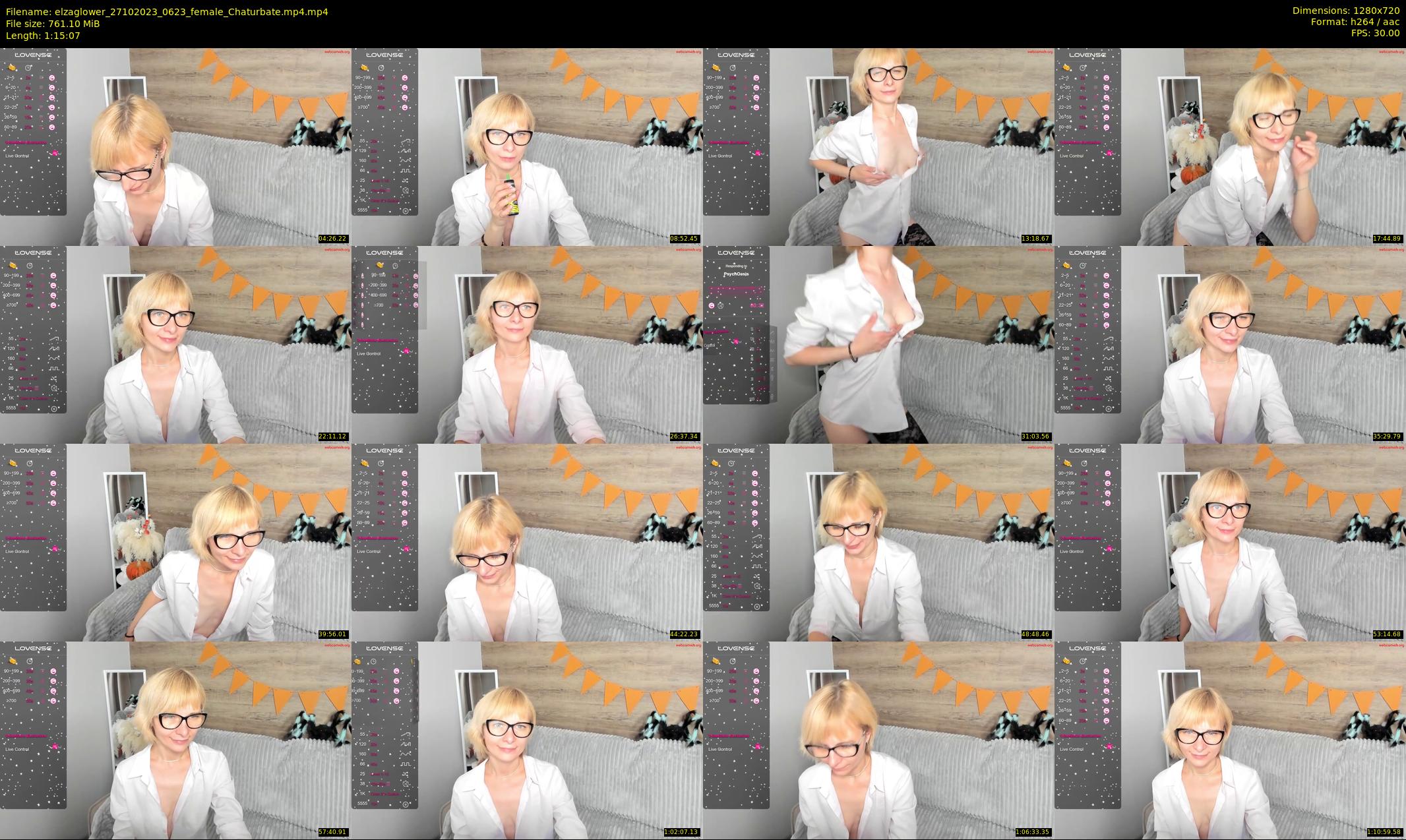 elzaglower — 76 minute Chaturbate female cam show recording, 720p, Oct 27, 2023
