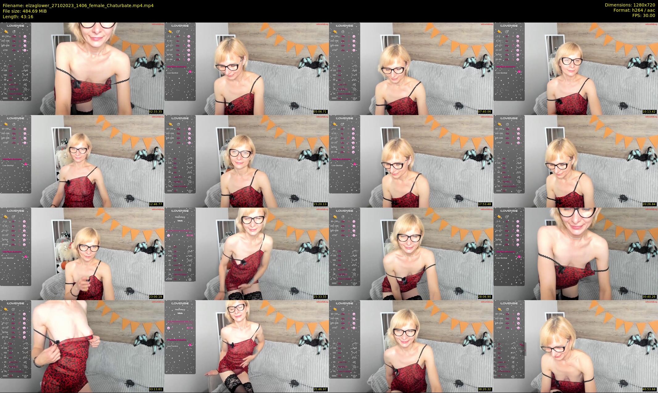 elzaglower — 44 minute Chaturbate female cam show recording, 720p, Oct 27, 2023