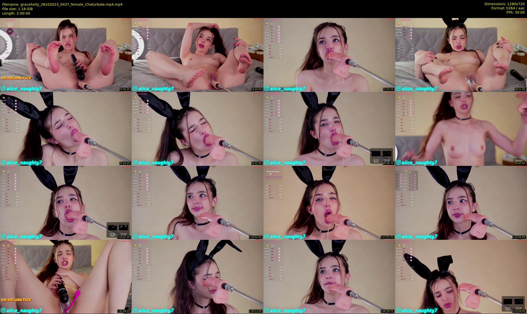 graceholly — 120 minute Chaturbate female cam show recording, 720p, Oct 28, 2023