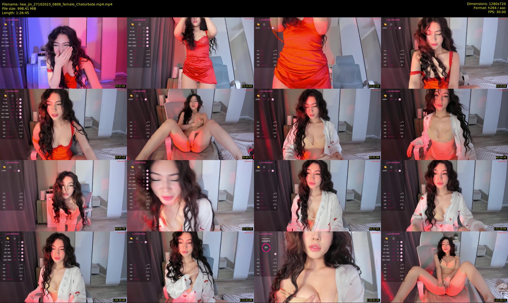 hee_jin — 87 minute Chaturbate female cam show recording, 720p, Oct 27, 2023