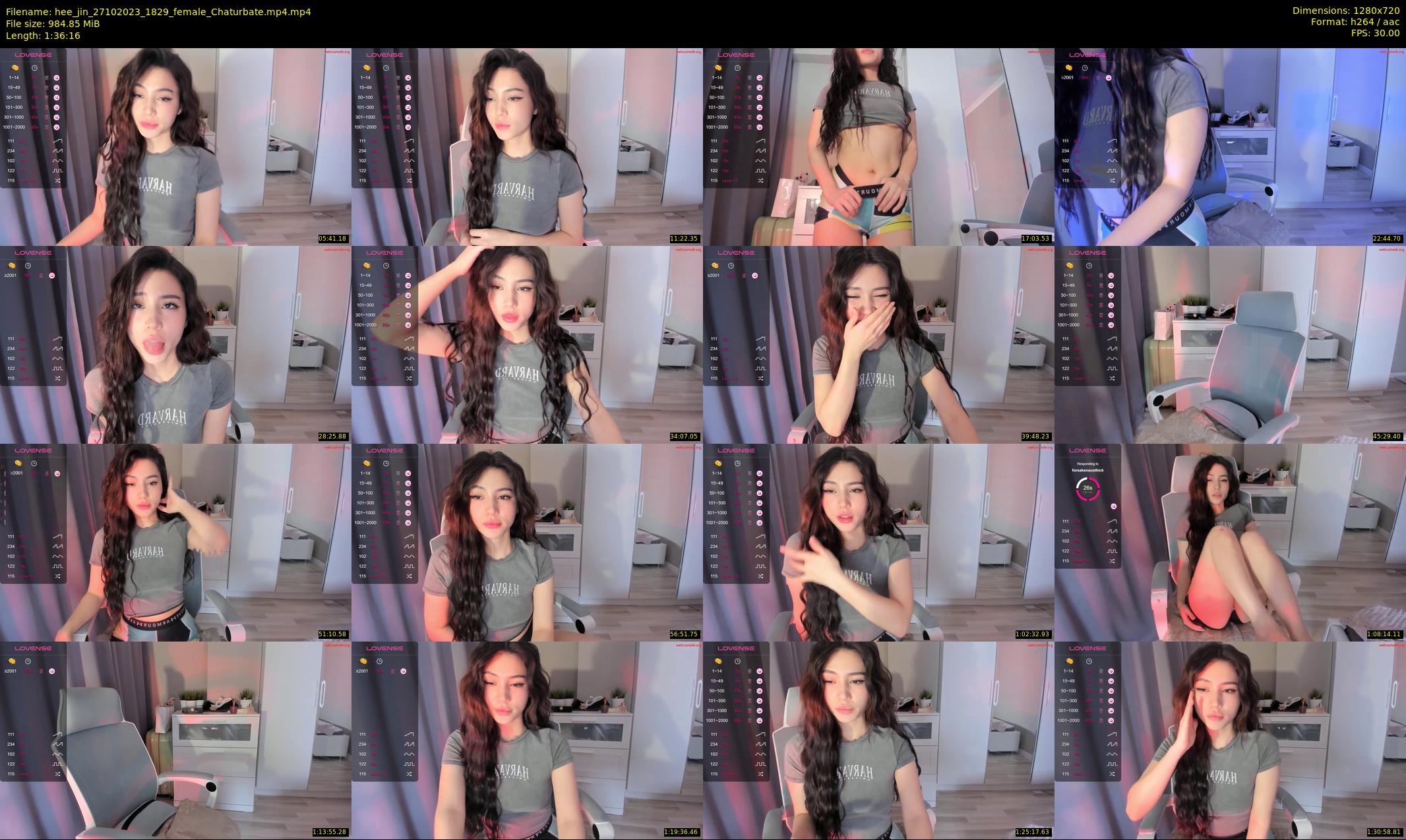 hee_jin — 97 minute Chaturbate female cam show recording, 720p, Oct 27, 2023