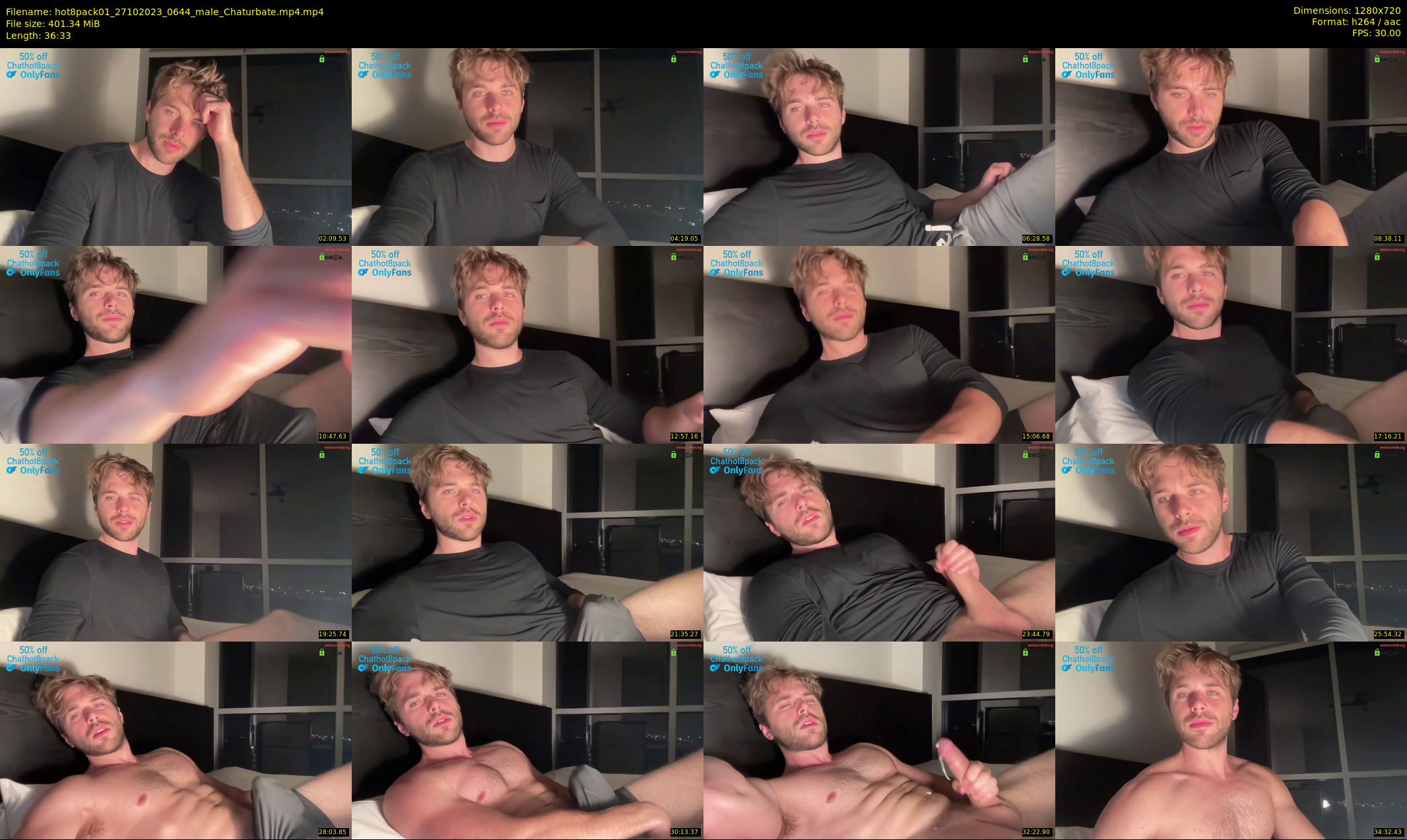 hot8pack01 — 37 minute Chaturbate male cam show recording, 720p, Oct 27, 2023
