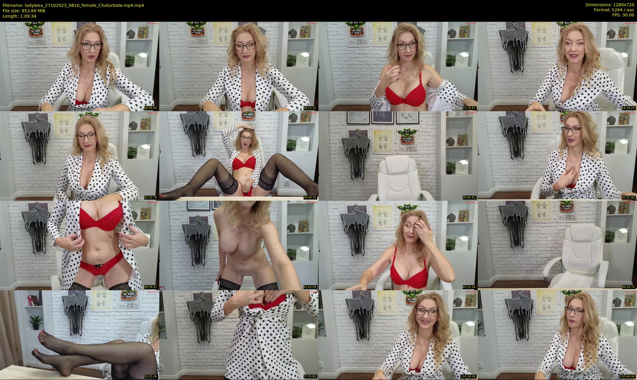 ladyleea — 70 minute Chaturbate female cam show recording, 720p, Oct 27, 2023