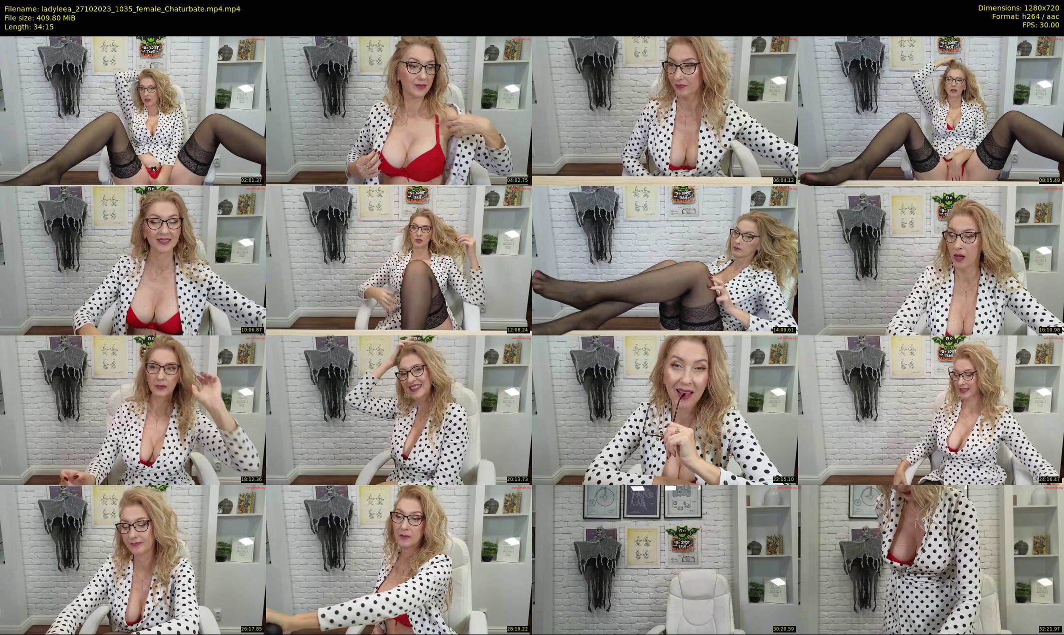 ladyleea — 35 minute Chaturbate female cam show recording, 720p, Oct 27, 2023