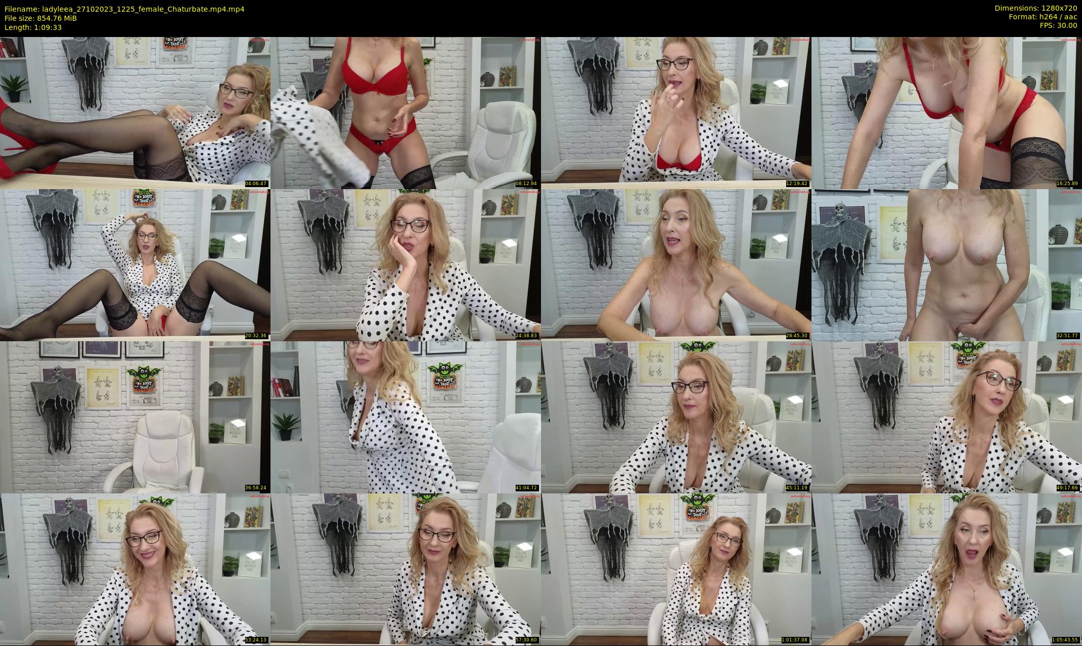 ladyleea — 70 minute Chaturbate female cam show recording, 720p, Oct 27, 2023
