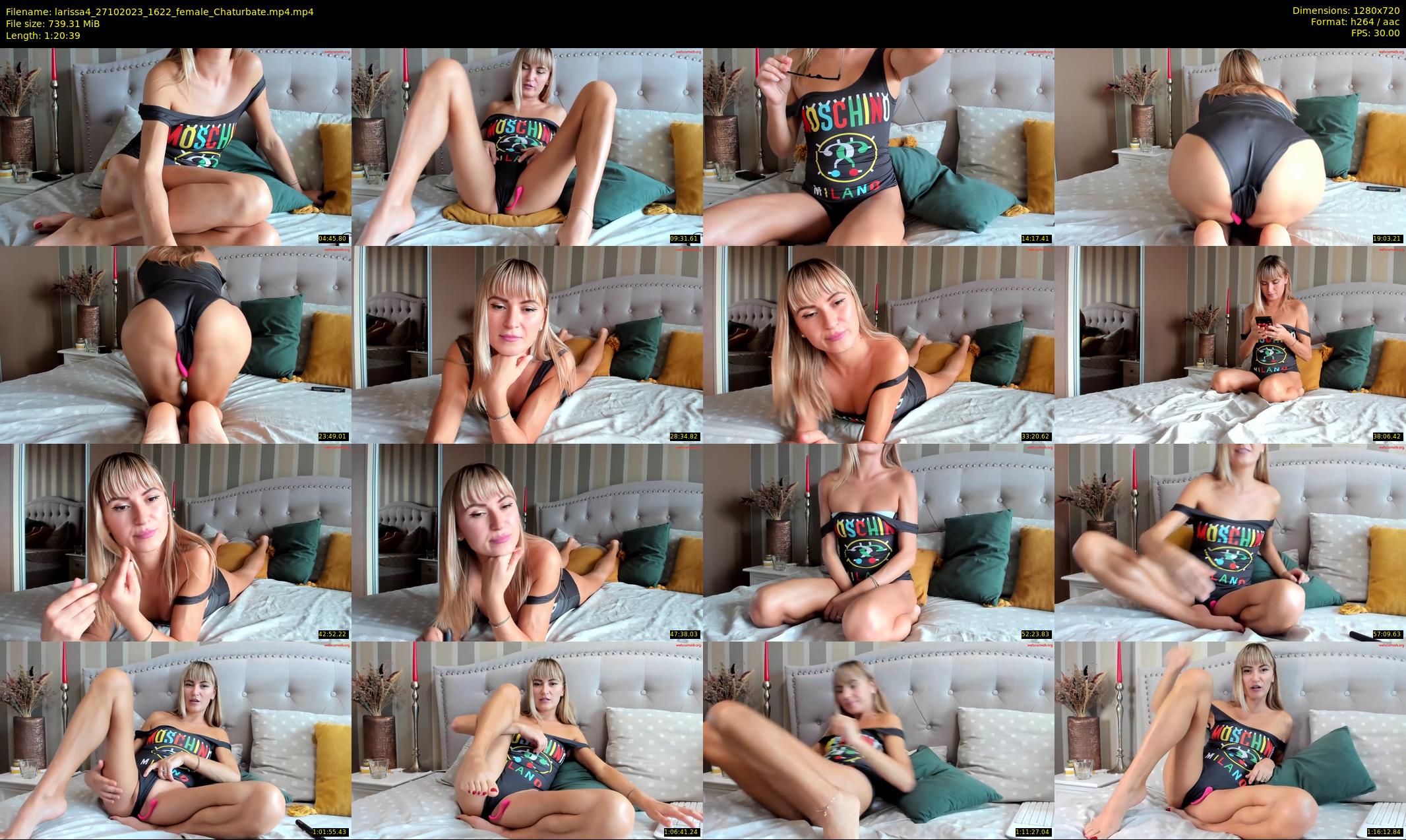 larissa4 — 81 minute Chaturbate female cam show recording, 720p, Oct 27, 2023