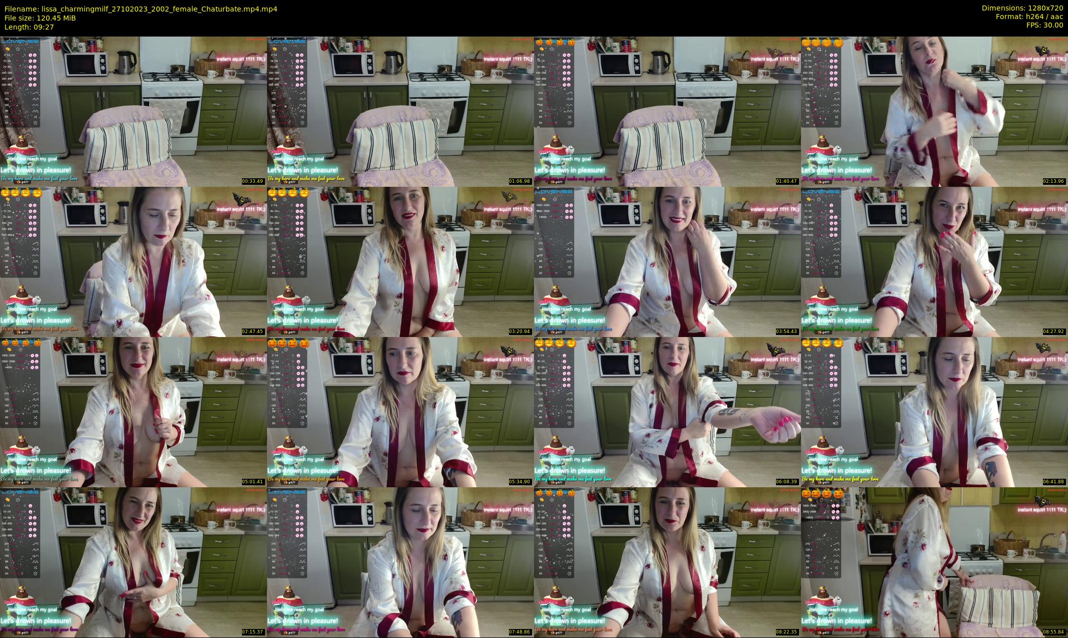lissa_charmingmilf — 10 minute Chaturbate female cam show recording, 720p, Oct 27, 2023