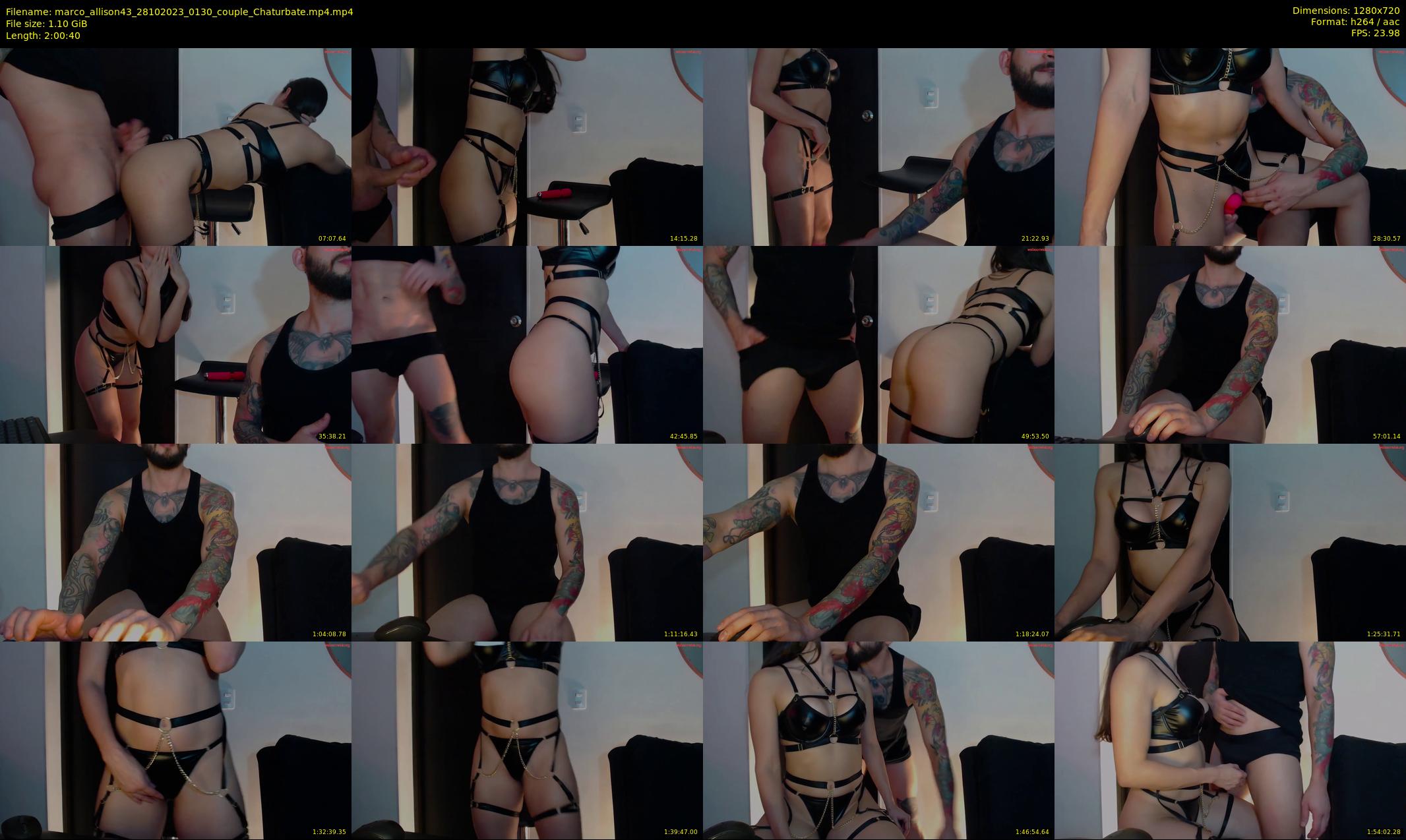 marco_allison43 — 121 minute Chaturbate couple cam show recording, 720p, Oct 28, 2023