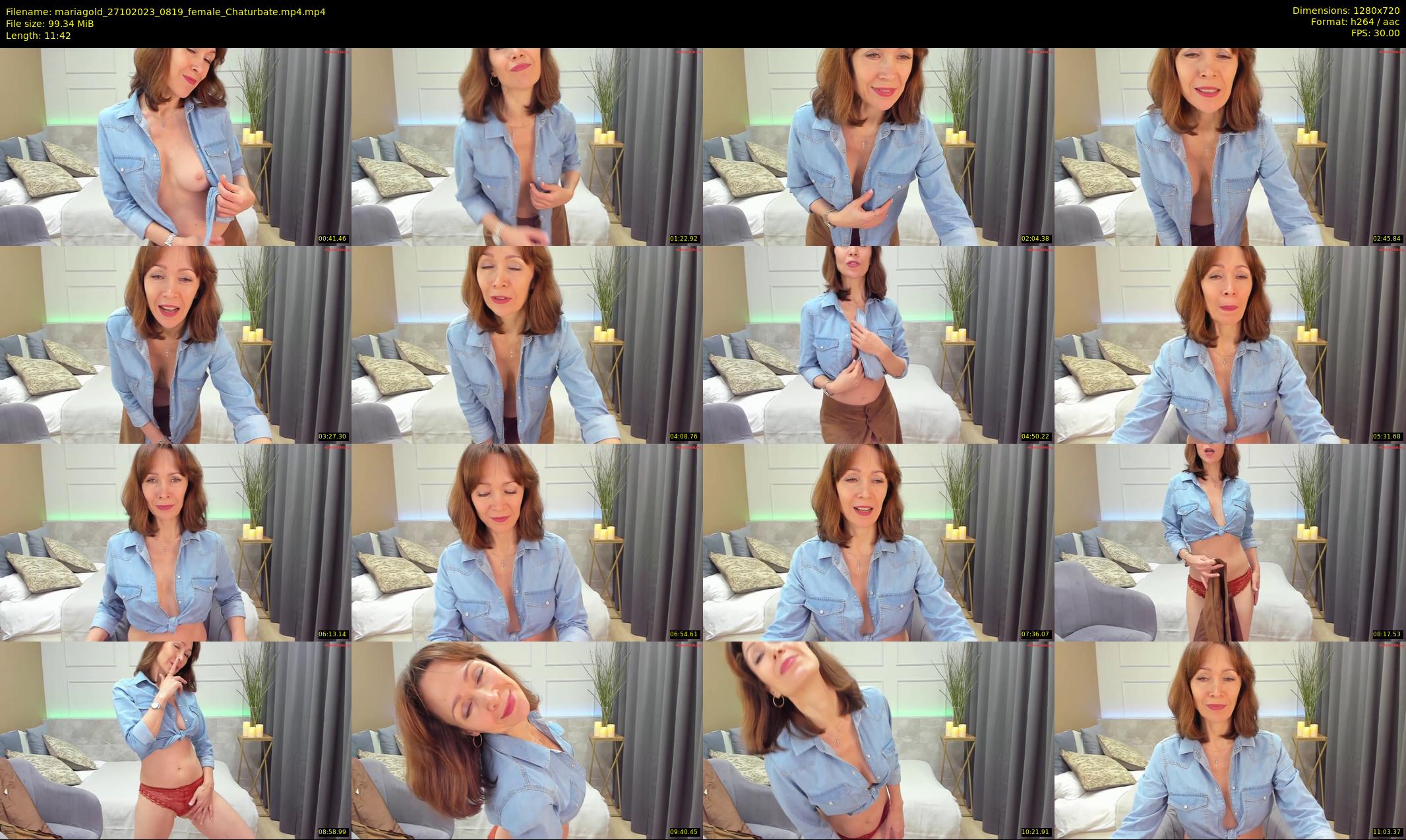 mariagold — 12 minute Chaturbate female cam show recording, 720p, Oct 27, 2023