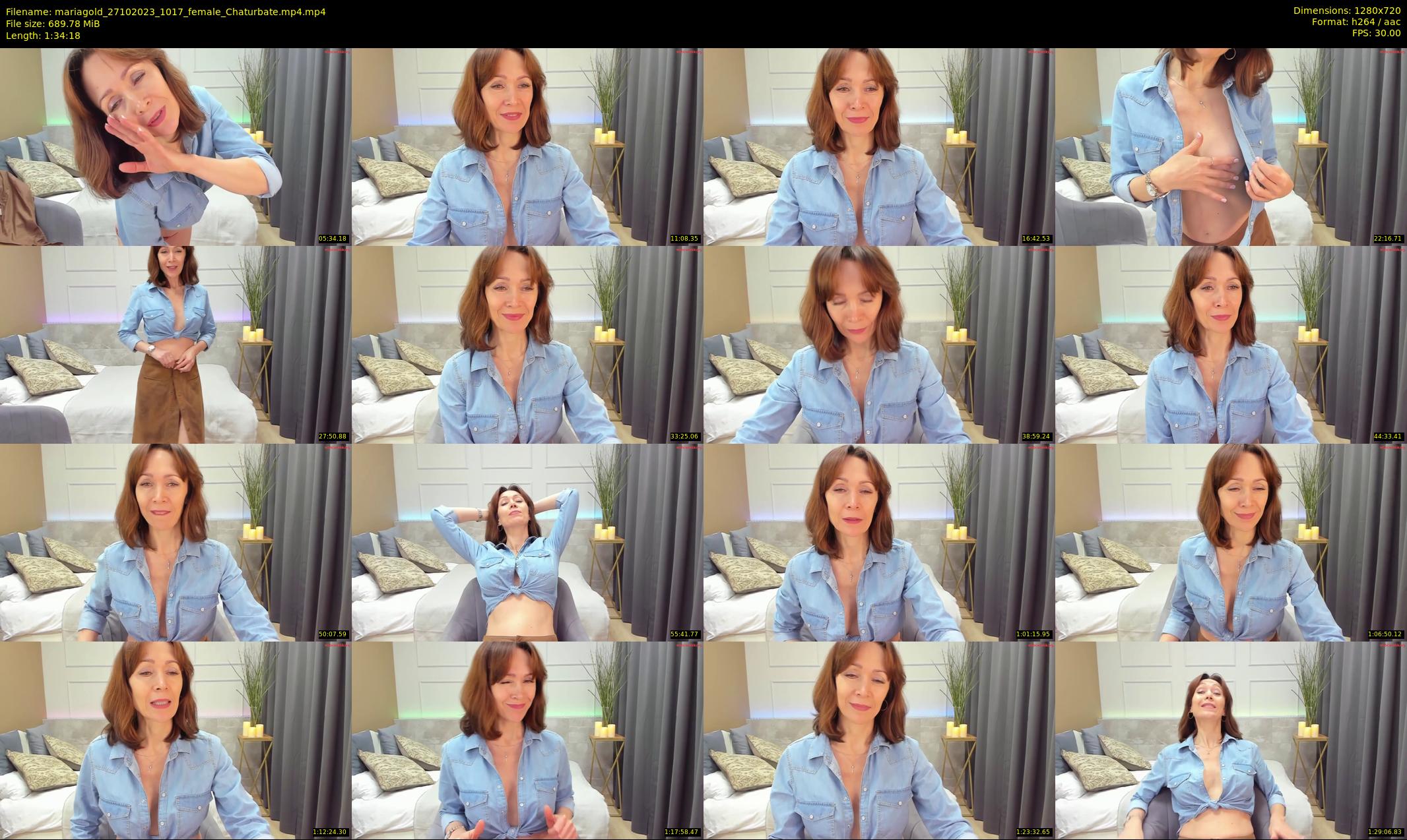 mariagold — 95 minute Chaturbate female cam show recording, 720p, Oct 27, 2023