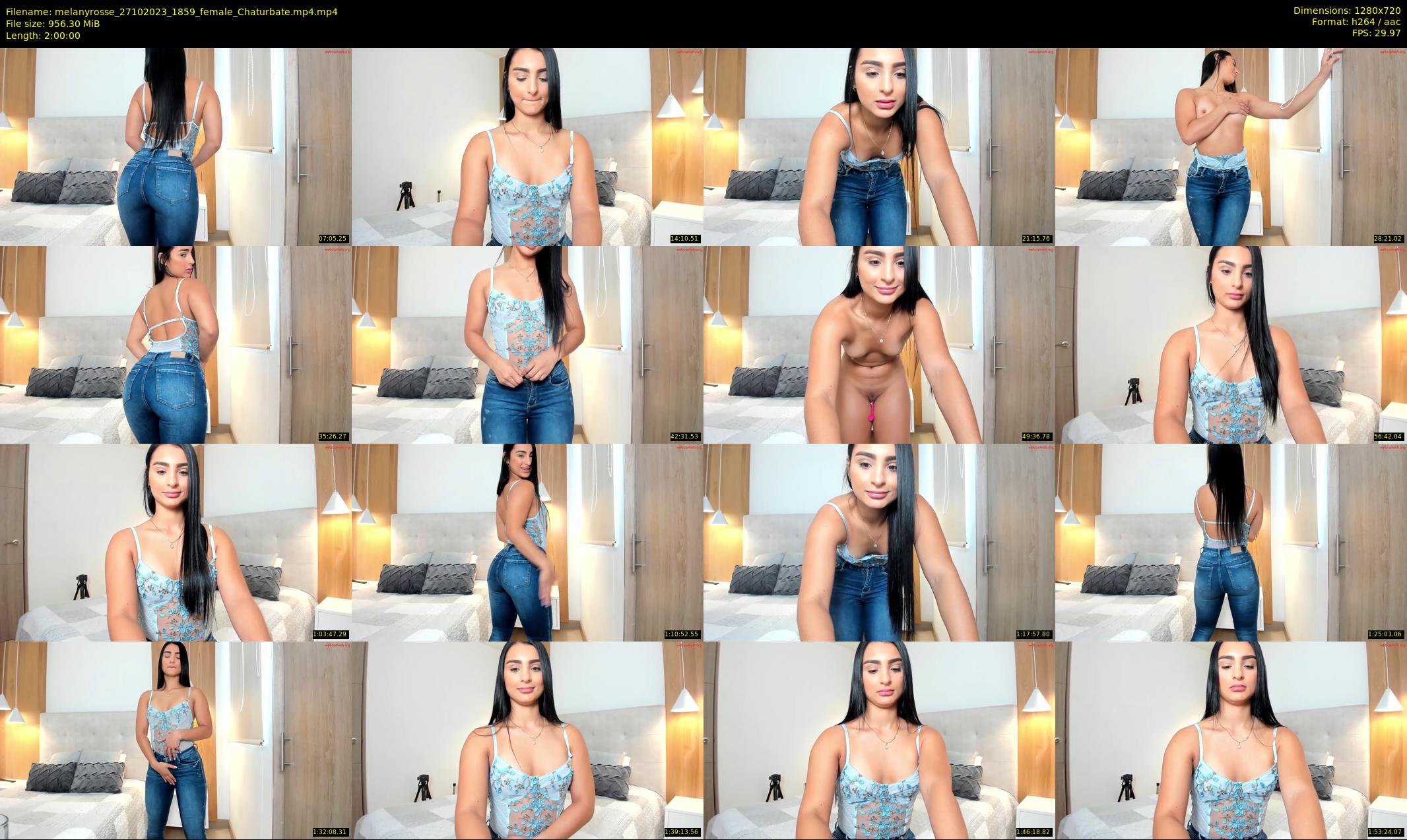melanyrosse — 120 minute Chaturbate female cam show recording, 720p, Oct 27, 2023