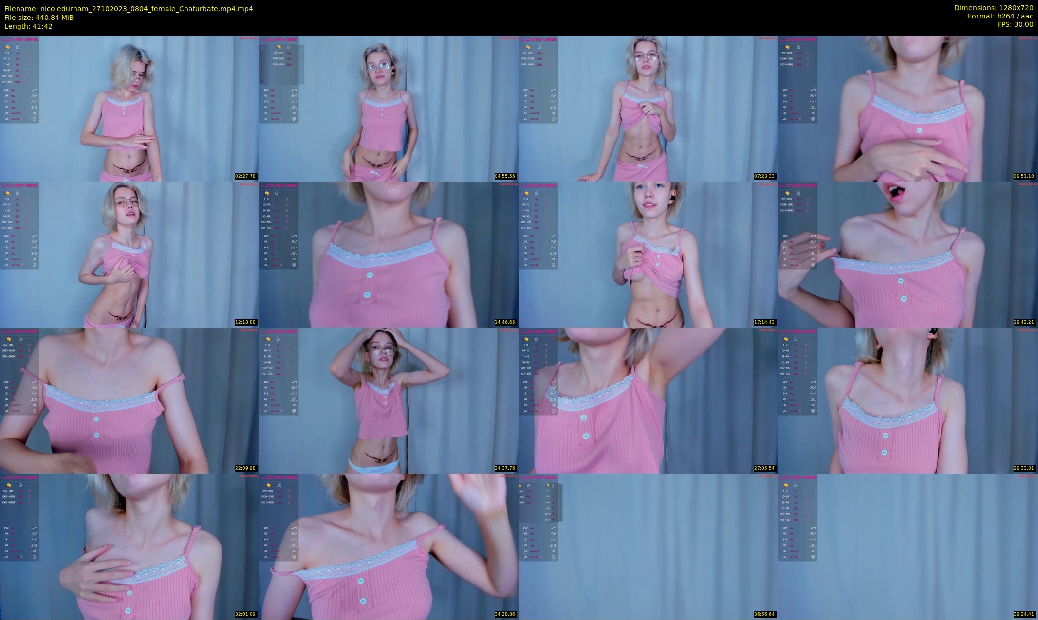 nicoledurham — 42 minute Chaturbate female cam show recording, 720p, Oct 27, 2023