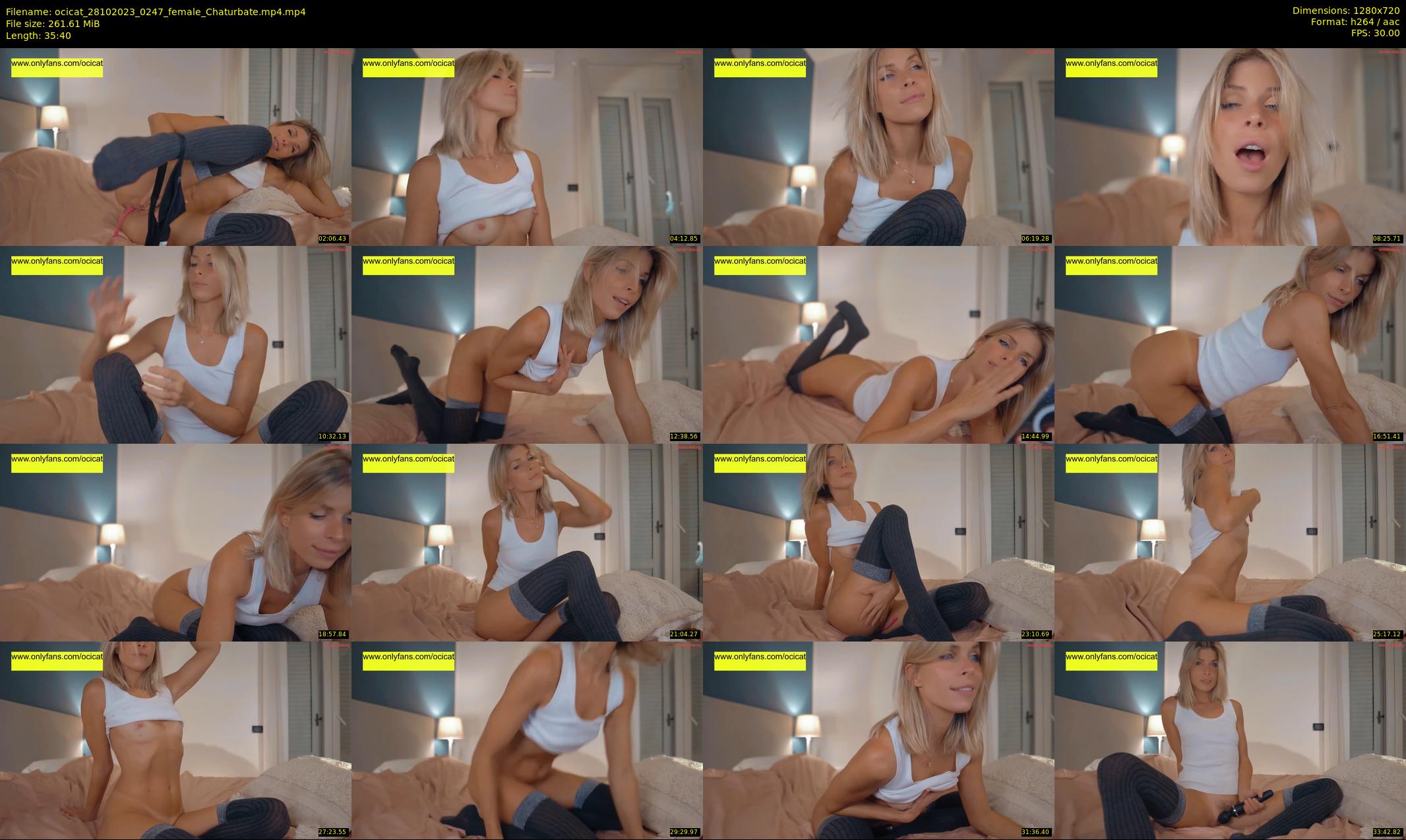 ocicat — 36 minute Chaturbate female cam show recording, 720p, Oct 28, 2023