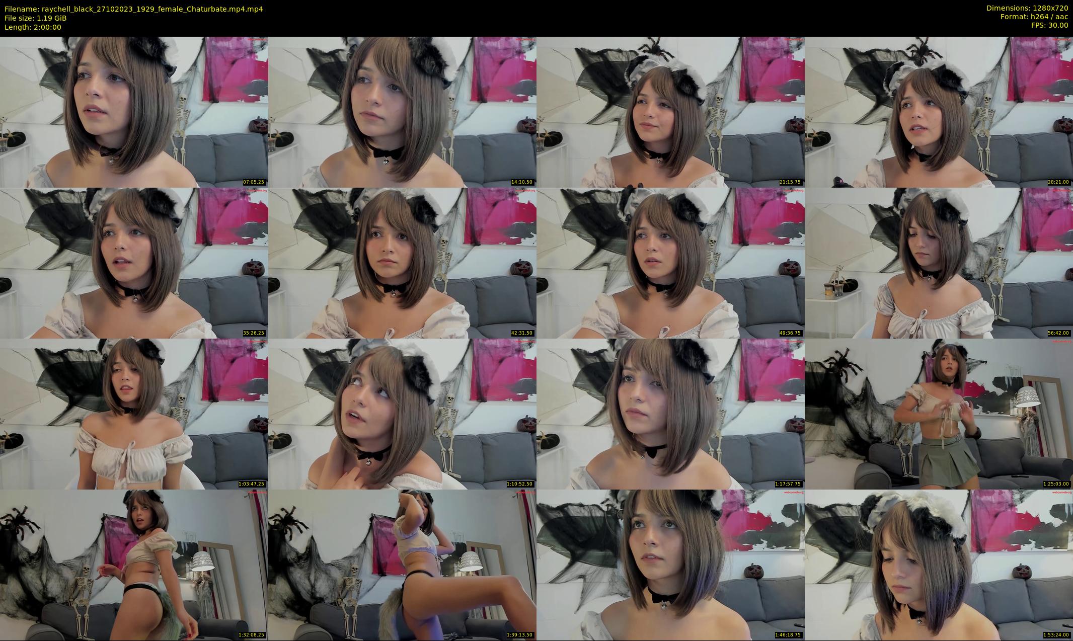 raychell_black — 120 minute Chaturbate female cam show recording, 720p, Oct 27, 2023